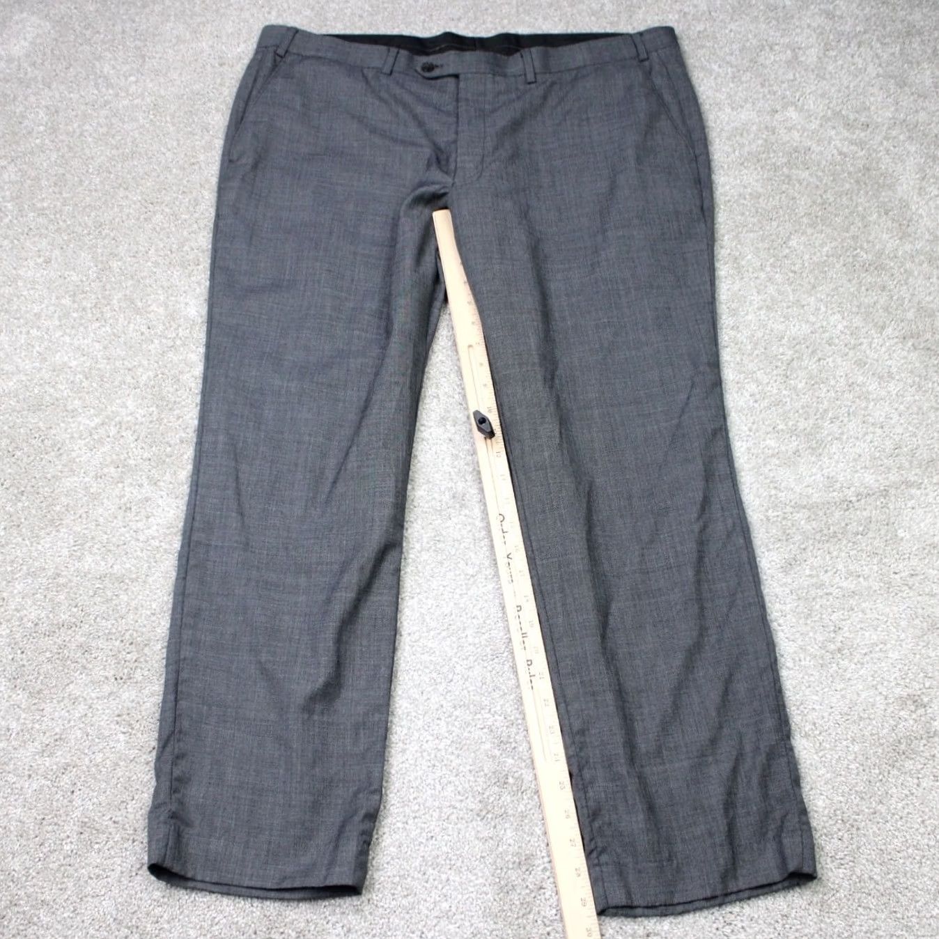 Ralph Lauren LAUREN Ralph Lauren Pants Mens 42x30 Gray 100% Wool Flat Front Dress Pants Size US 42 / EU 58 - 2 Thumbnail