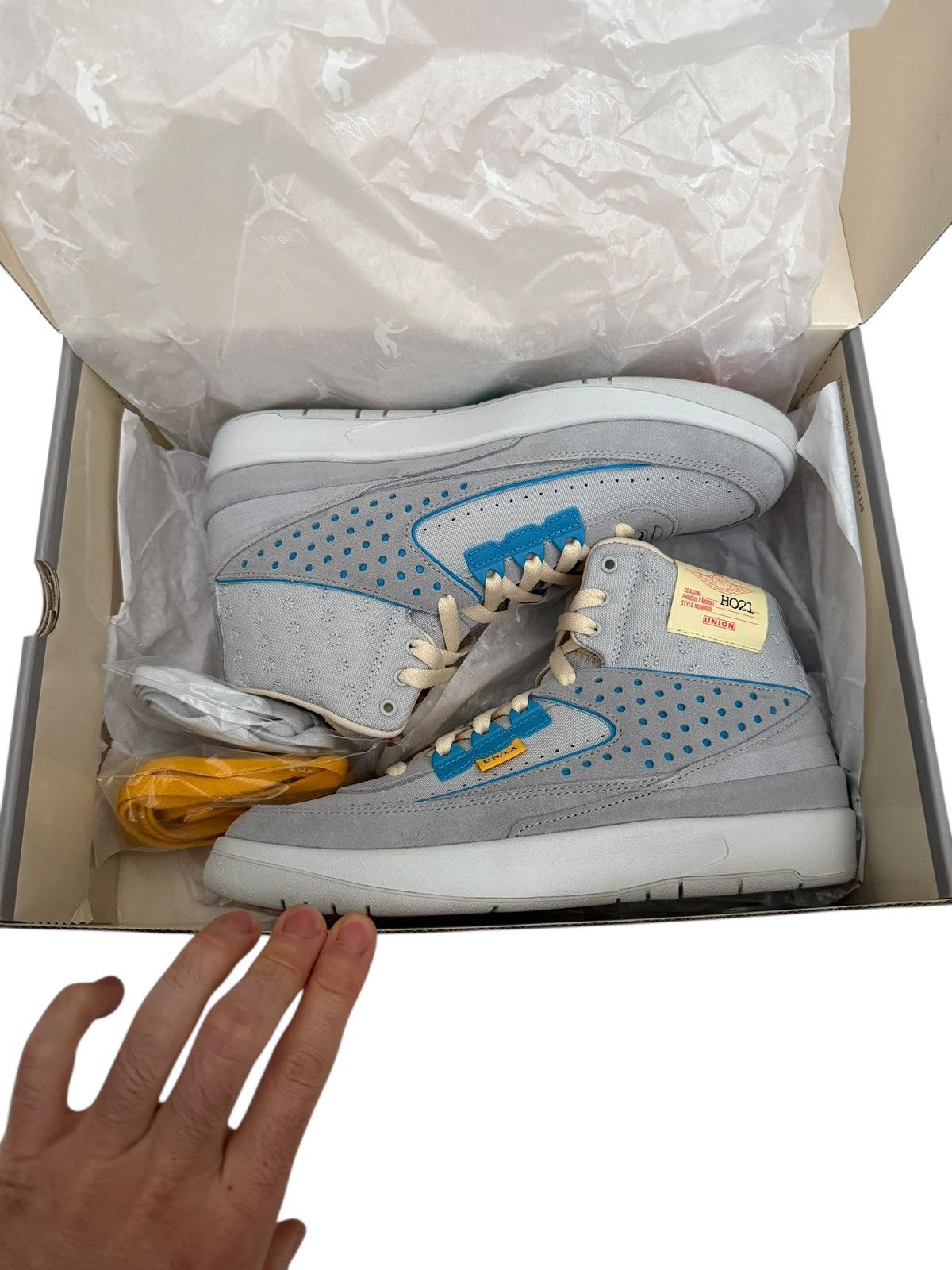 Jordan Brand × Union LA SAMPLE PROMO PAIR Jordan 2 Retro Grey Size US 7 / EU 40 - 1 Thumbnail