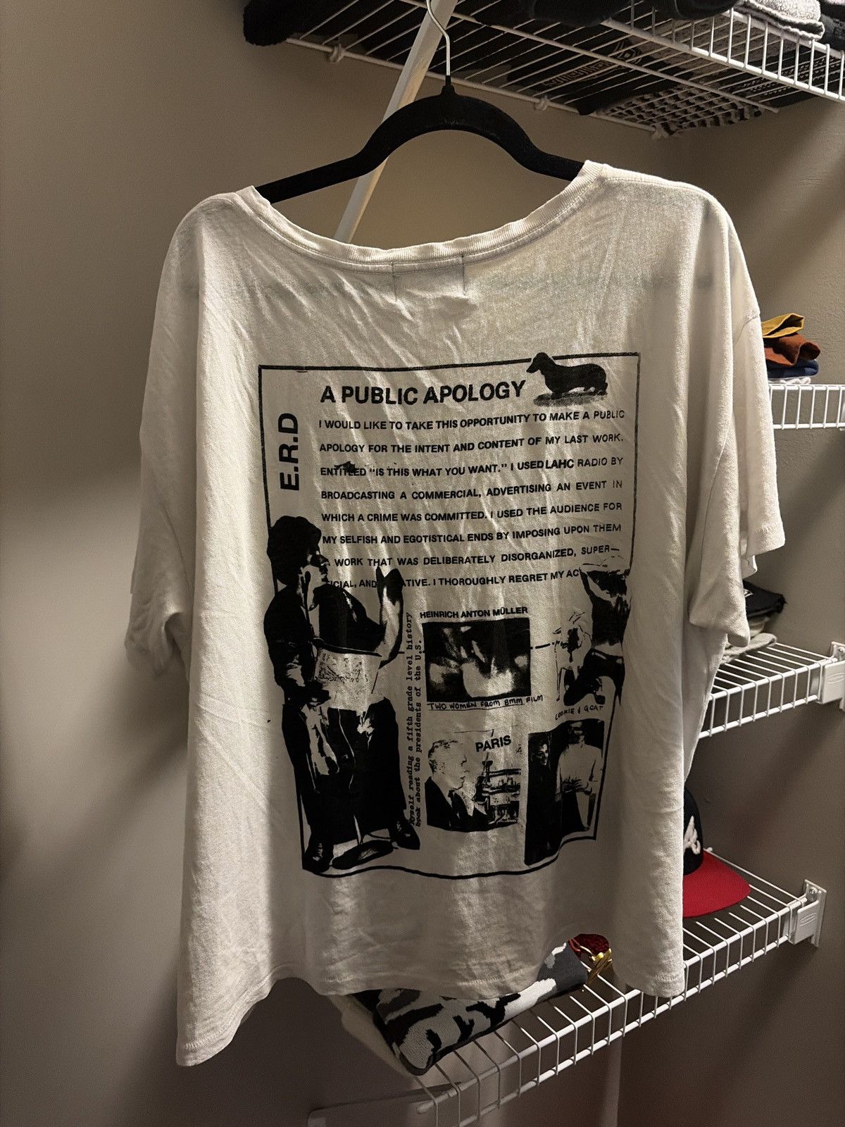 Enfants Riches Deprimes ERD FW/24 Public Apology T Shirt Size US XL / EU 56 / 4 - 1 Thumbnail