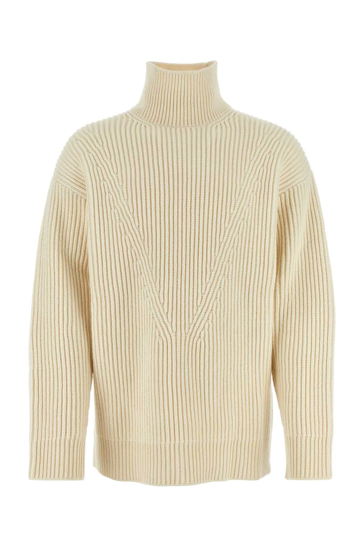 Jil Sander Ivory Wool Sweater Size US M / EU 48-50 / 2 - 1 Thumbnail