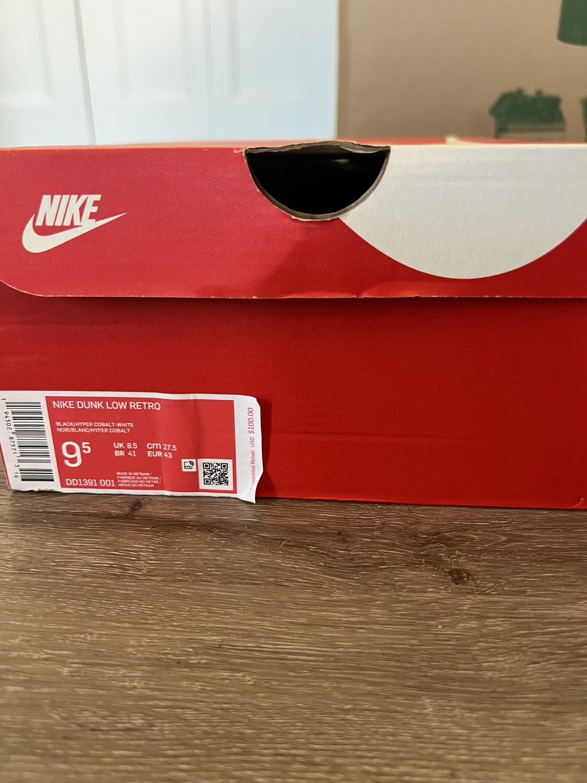 Nike Nike Dunk Low Retro Hyper Cobalt Size US 9.5 / EU 42-43 - 3 Thumbnail