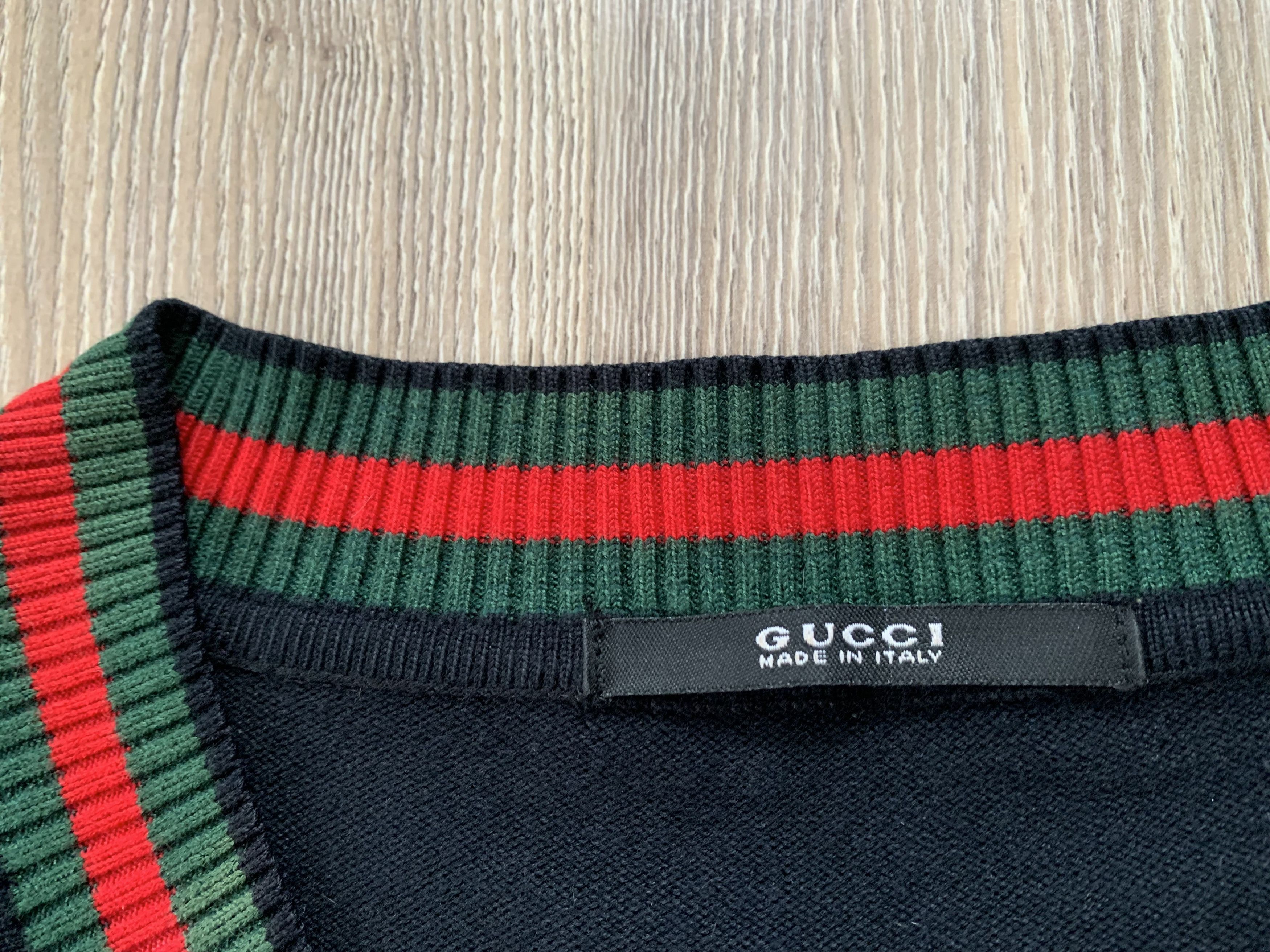 Gucci Gucci Black V-Neck Sweater Jumper Size M / US 6-8 / IT 42-44 - 5 Thumbnail