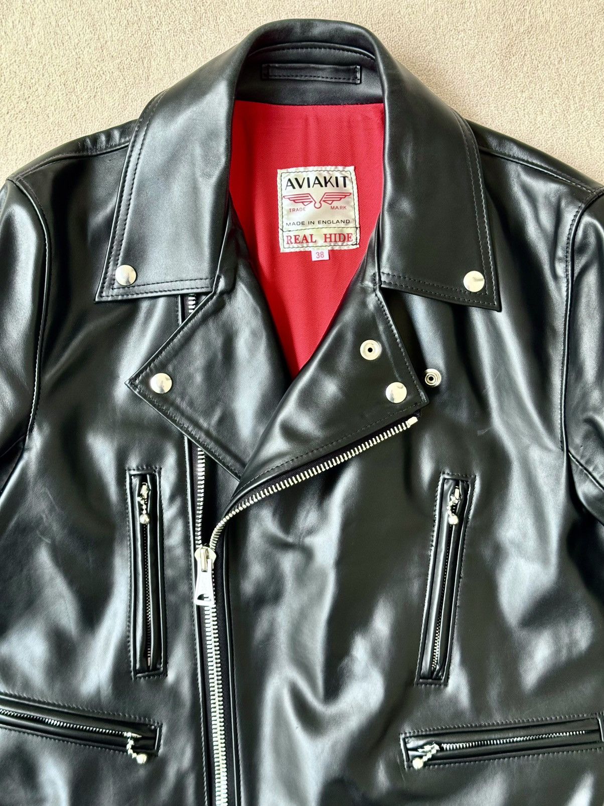 Lewis Leathers Lewis Leathers 391 Lightning Custom Horsehide Black Size 38 Size US XXS / EU 40 - 4 Thumbnail