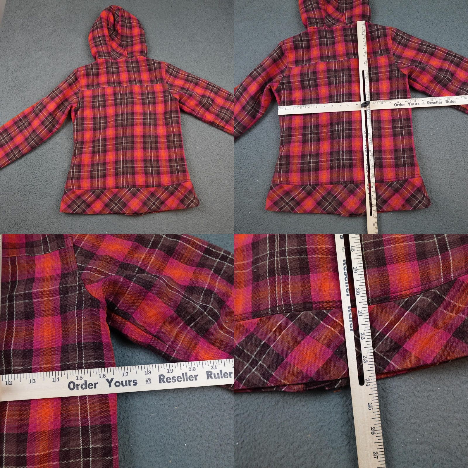 Pinko Columbia Jacket Womens Small Pink Plaid Hooded Omni Shield Insulated Ski Size S / US 4 / IT 40 - 8 Thumbnail