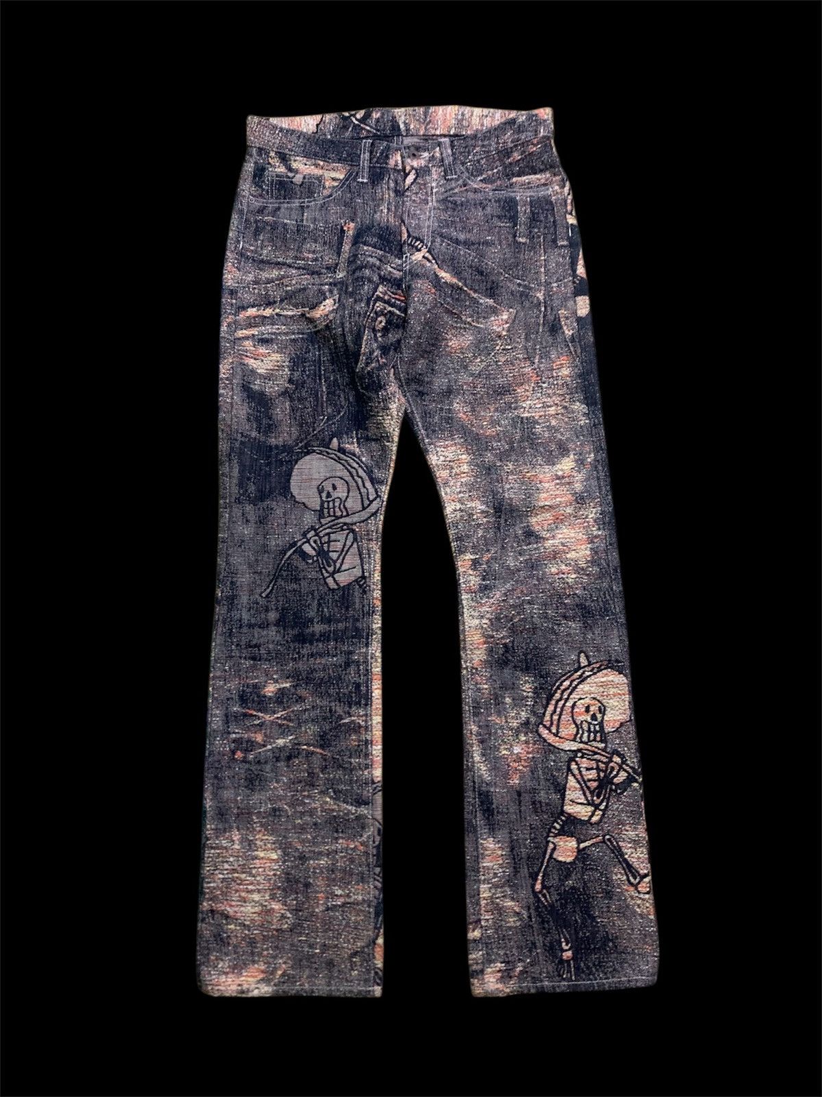Issey Miyake 💥RARE💥 A POC ISSEY MIYAKE BORO DENIM JEANS Size US 32 / EU 48 - 1 Thumbnail