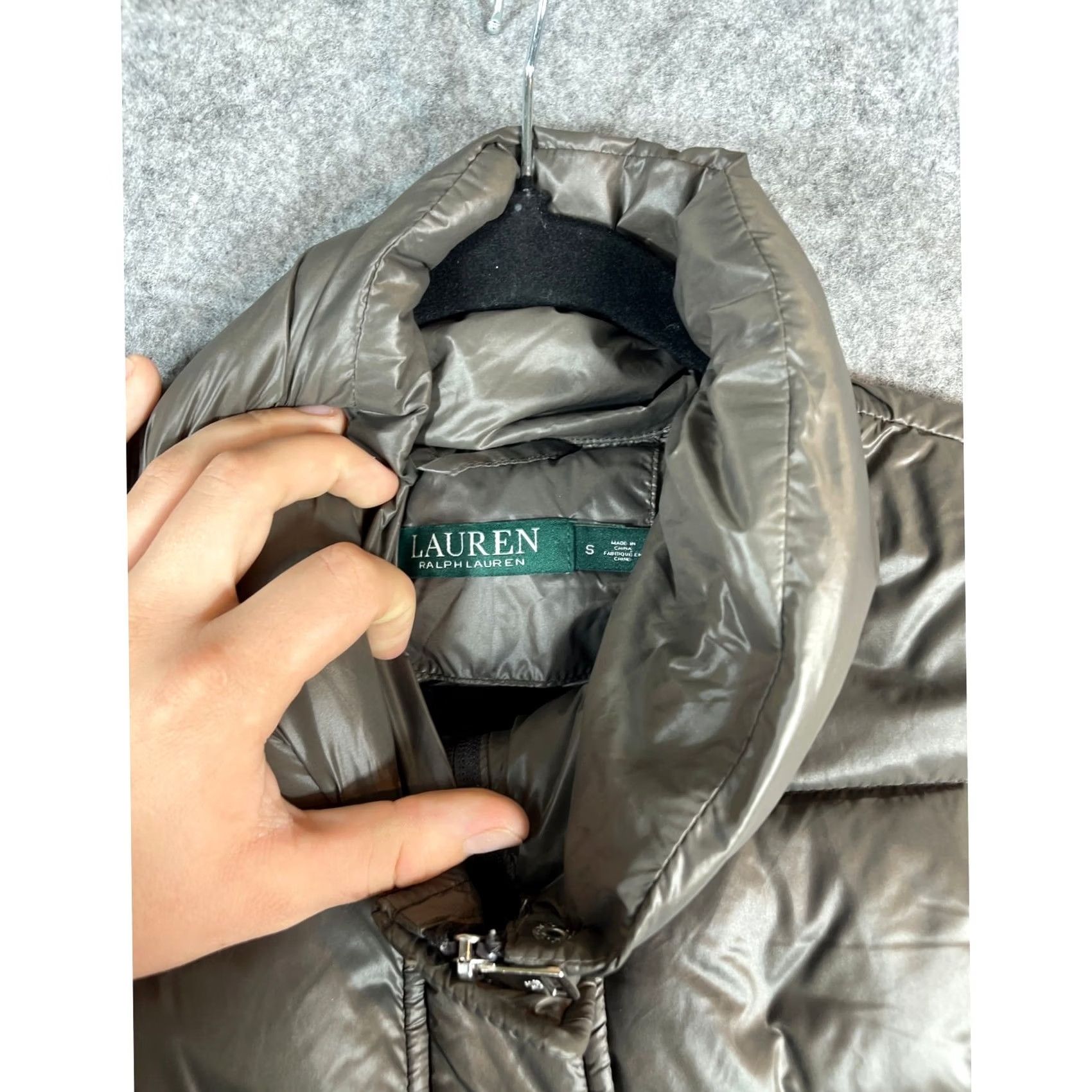 Ralph Lauren VINTAGE Lauren Ralph Lauren Puffer Jacket Mens S Gray Snap Zip Up Insulated Y2K Size US S / EU 44-46 / 1 - 8 Thumbnail