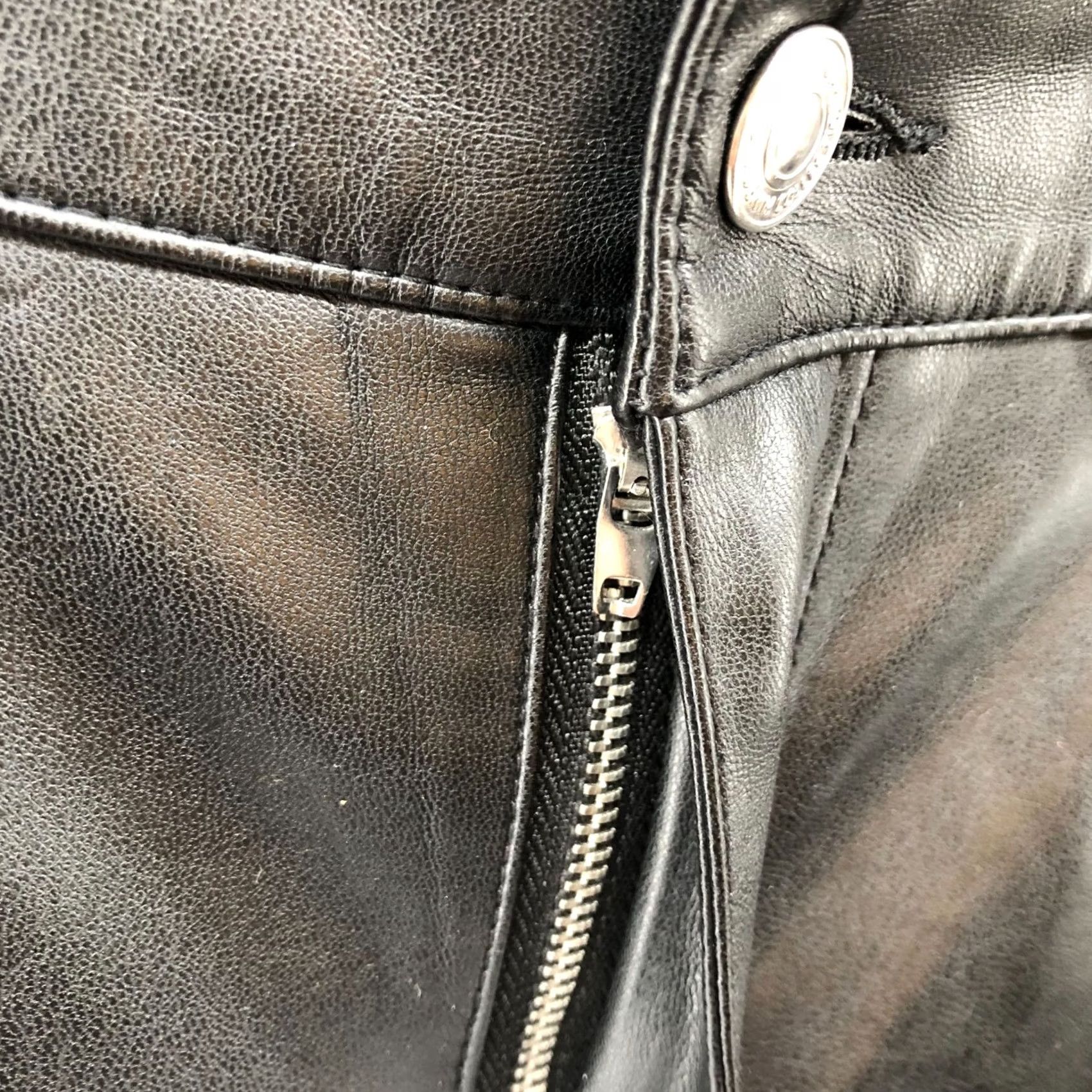 Zara Zara Faux Leather High Rise Straight Pants Womens 2 Black Relaxed Pants Size 26" / US 2 / IT 38 - 5 Thumbnail