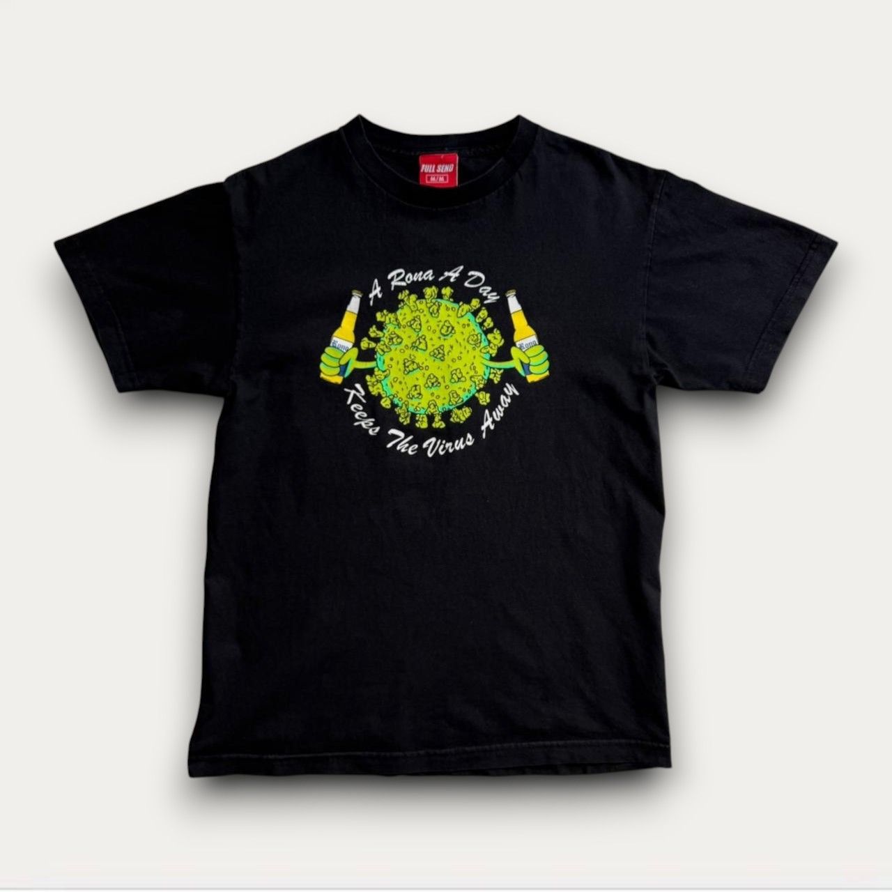 Full Send Full Send Green Corona Faded Tee Size US M / EU 48-50 / 2 - 1 Thumbnail