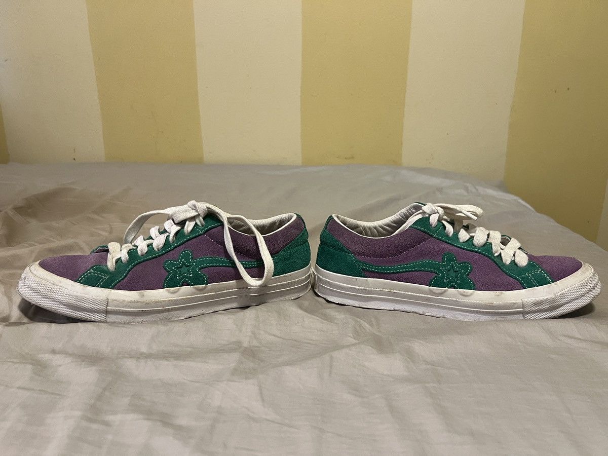 Converse × Golf le Fleur Golf le Fluer x Converse Purple and Green Size US 8 / EU 41 - 6 Thumbnail