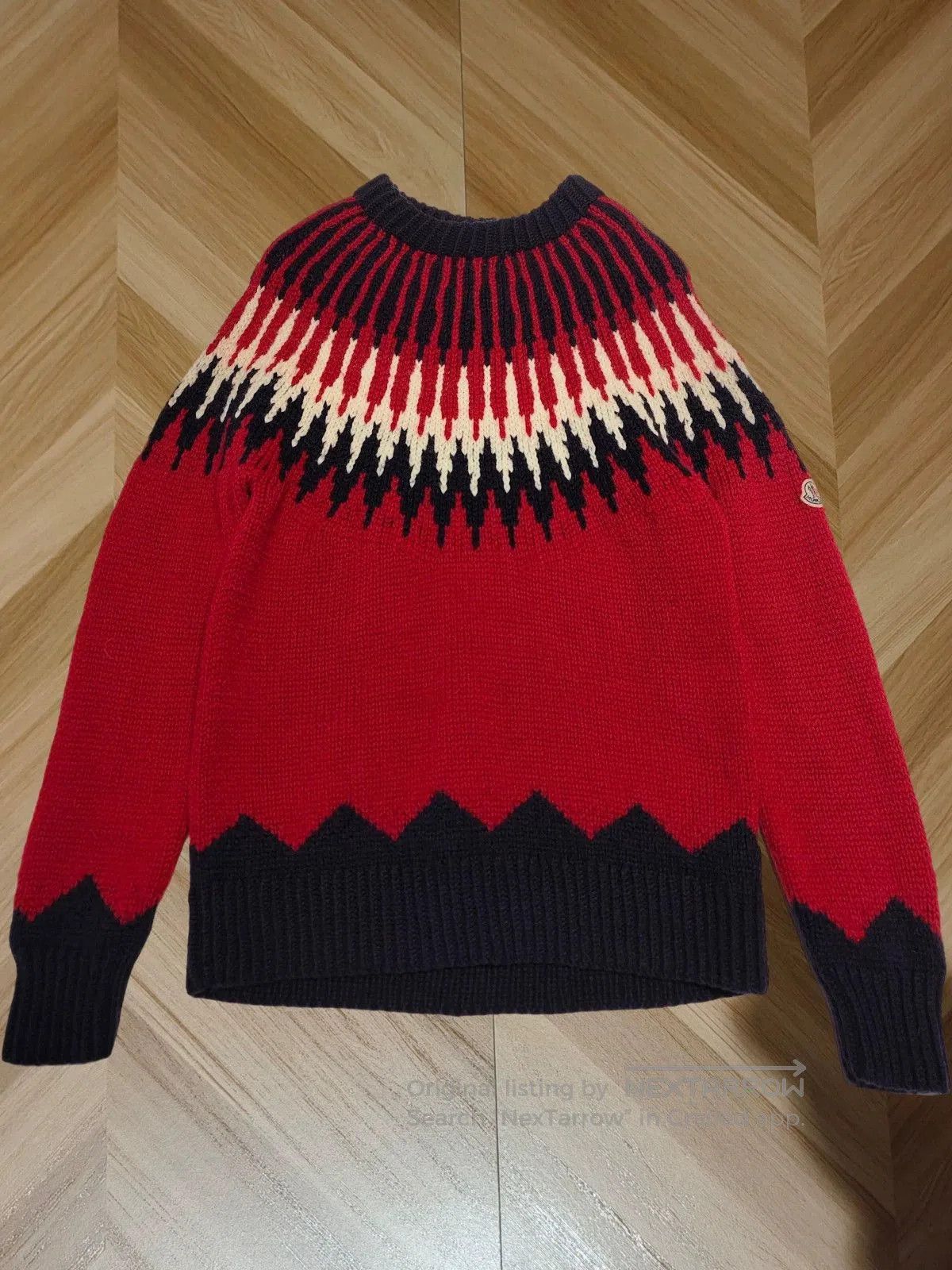 Moncler moncler wool sweater with vibrant color pattern. Size US M / EU 48-50 / 2 - 1 Thumbnail