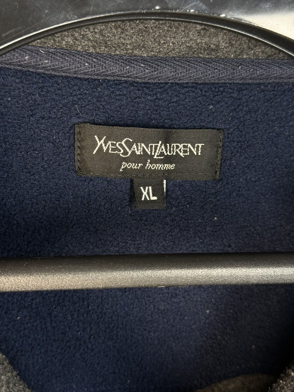 Yves Saint Laurent 90s Fleece YSL Sweatshirt Quarter Zip Vintage Yves Saint Size US XL / EU 56 / 4 - 8 Thumbnail
