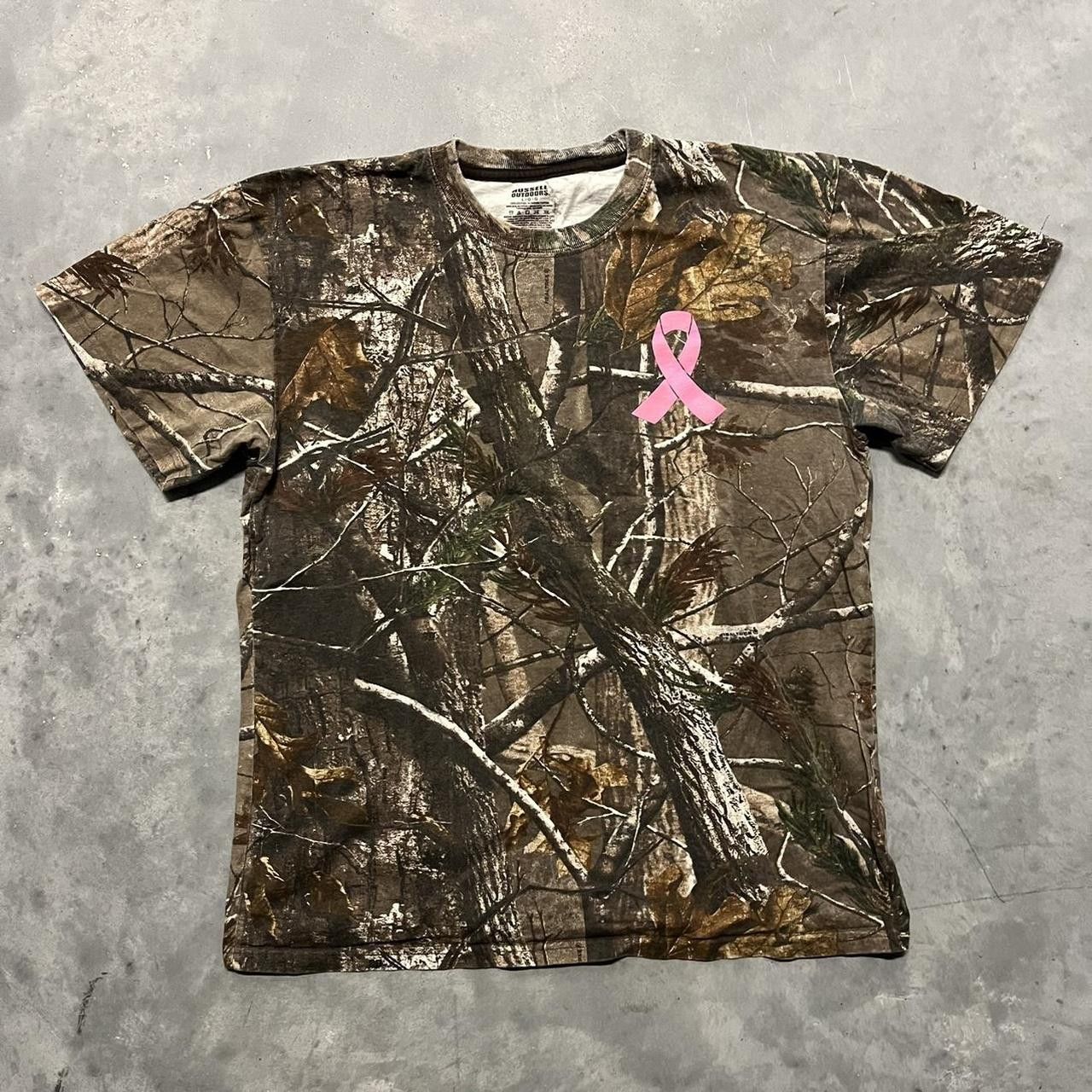 Russell Athletic Vintage Y2K/2000s Russell Real Tree Camo Nature Tee! Size S / US 4 / IT 40 - 1 Thumbnail