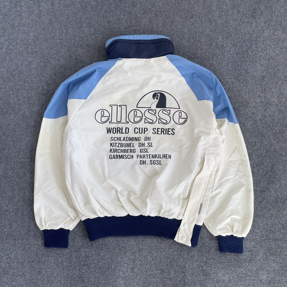Ellesse Vintage 90s Ellesse Anorak Nylon Jacket Big Logo Size US S / EU 44-46 / 1 - 1 Thumbnail