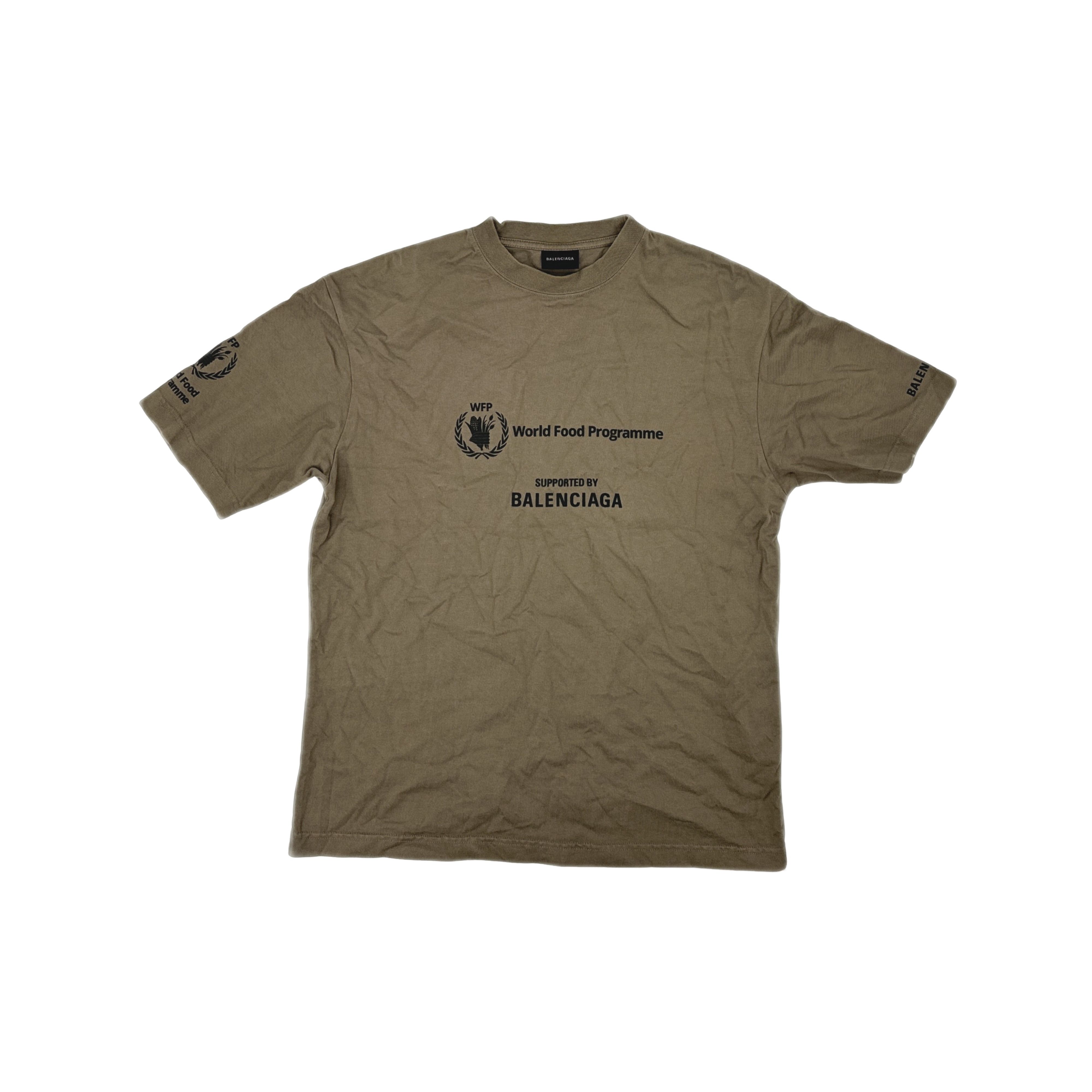 Balenciaga Balenciaga x WFP Logo Cotton T-Shirt XS Size US XS / EU 42 / 0 - 1 Thumbnail