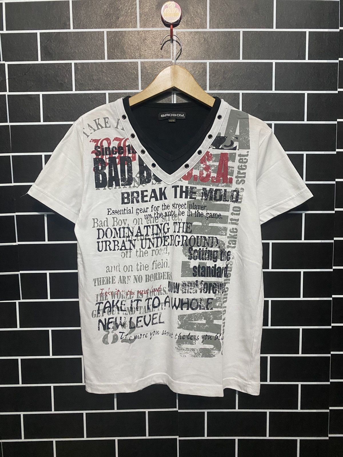 Japanese Brand Badboy USA tshirt japanese brand double layer Size US M / EU 48-50 / 2 - 2 Thumbnail