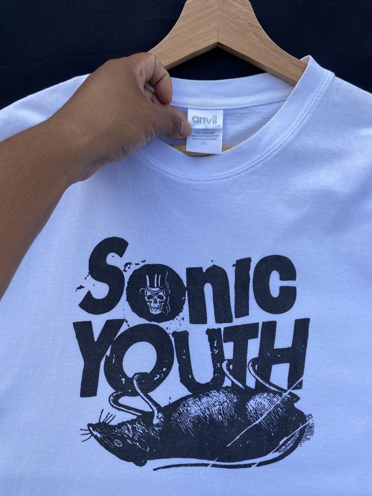 Band Tees Rare Vintage Sonic Youth "Rat" Band Tees Size US M / EU 48-50 / 2 - 10 Thumbnail