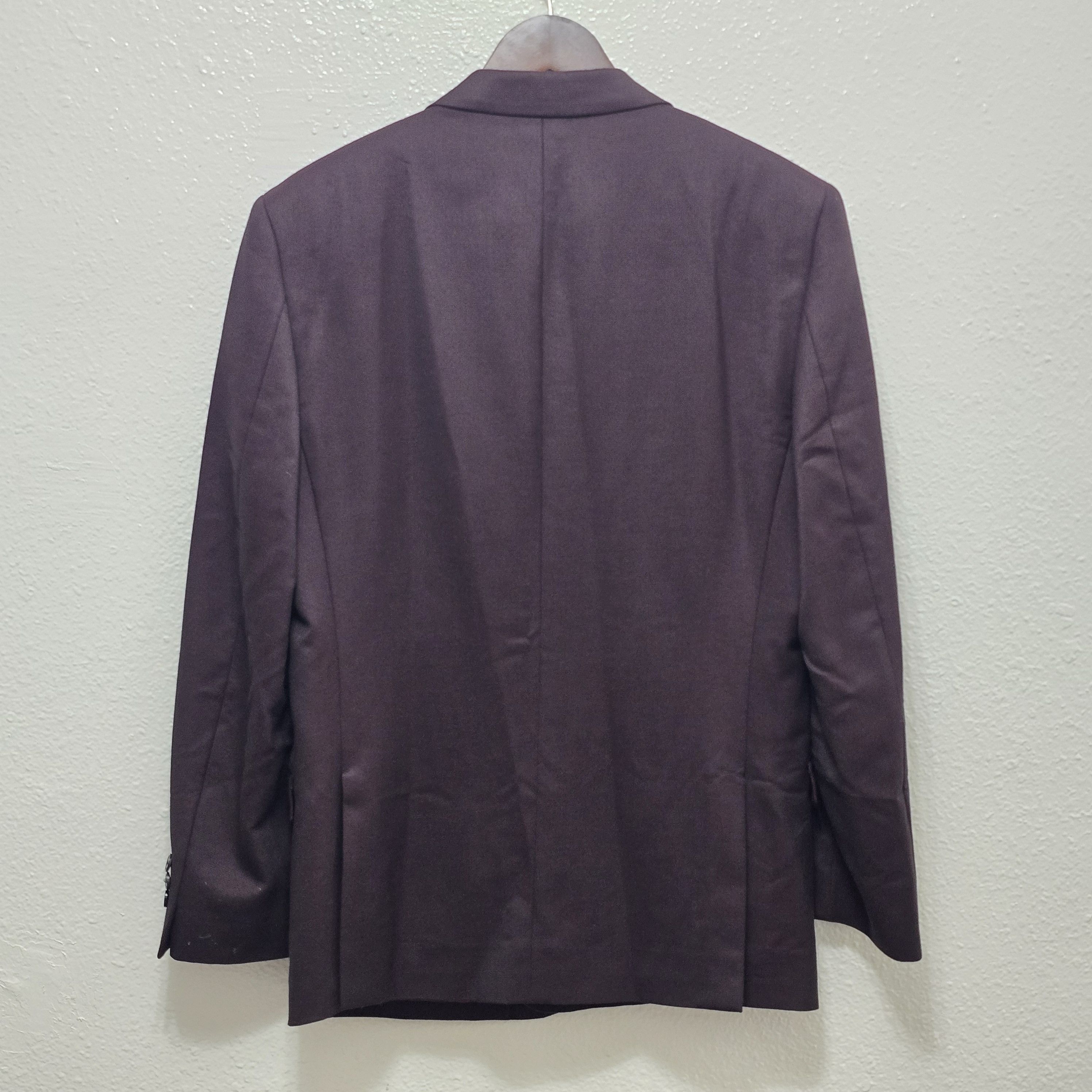 Versace Wool blend burgundy blazer Size 50R - 9 Thumbnail