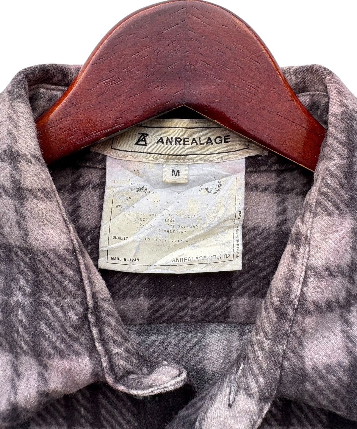 ANREALAGE Anrealage Check Flannel Shirt Size US S / EU 44-46 / 1 - 2 Thumbnail