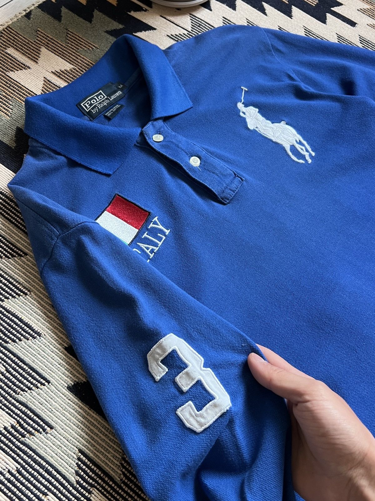 Polo Ralph Lauren Polo Ralph Lauren Italy Chief Keef Vntg Longsleeve Big Pony Size US M / EU 48-50 / 2 - 7 Thumbnail