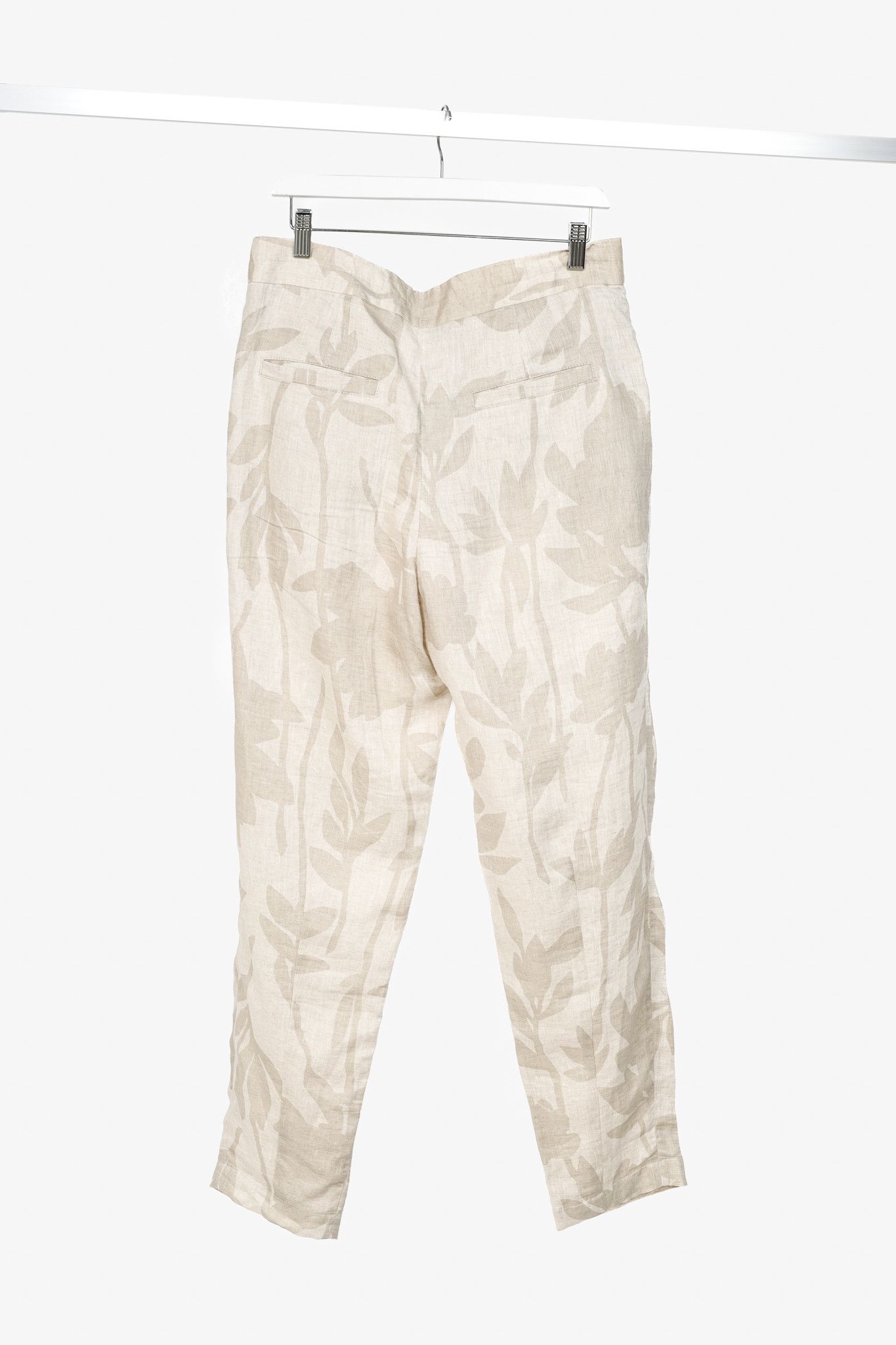 Brunello Cucinelli Brunello Cucinelli SS24 Ramage Floral Linen Slouchy Trousers Size 28" / US 6 / IT 42 - 2 Thumbnail