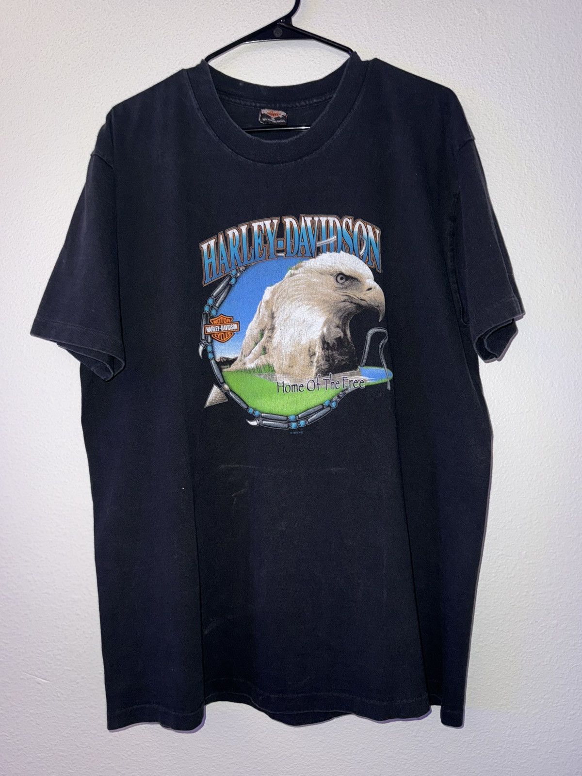Harley Davidson Vintage Harley Davidson Tee Size US XL / EU 56 / 4 - 1 Thumbnail