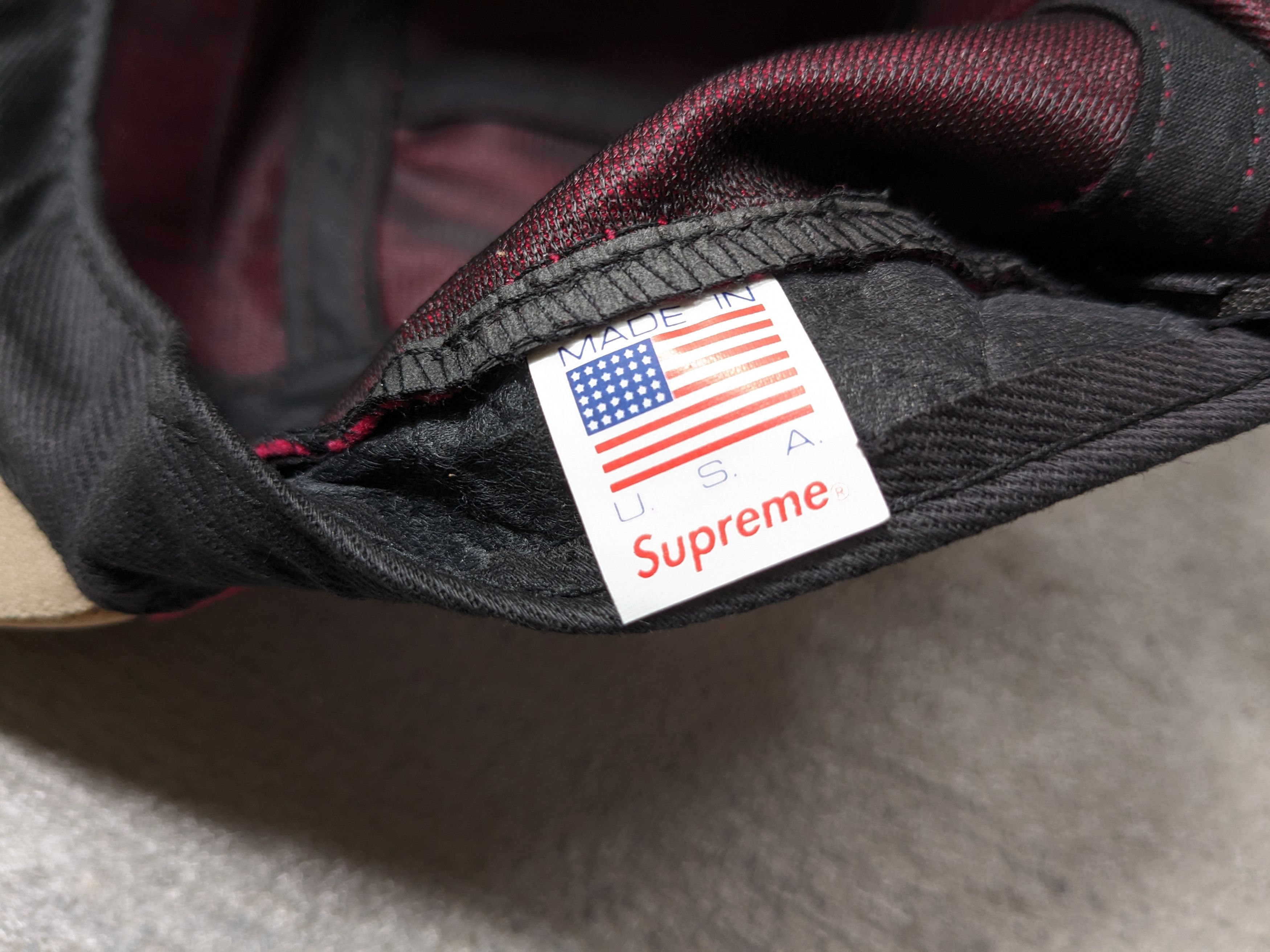 Supreme Supreme Expedition Leather Visor Camp Cap Red Brown BOGO Size ONE SIZE - 10 Thumbnail