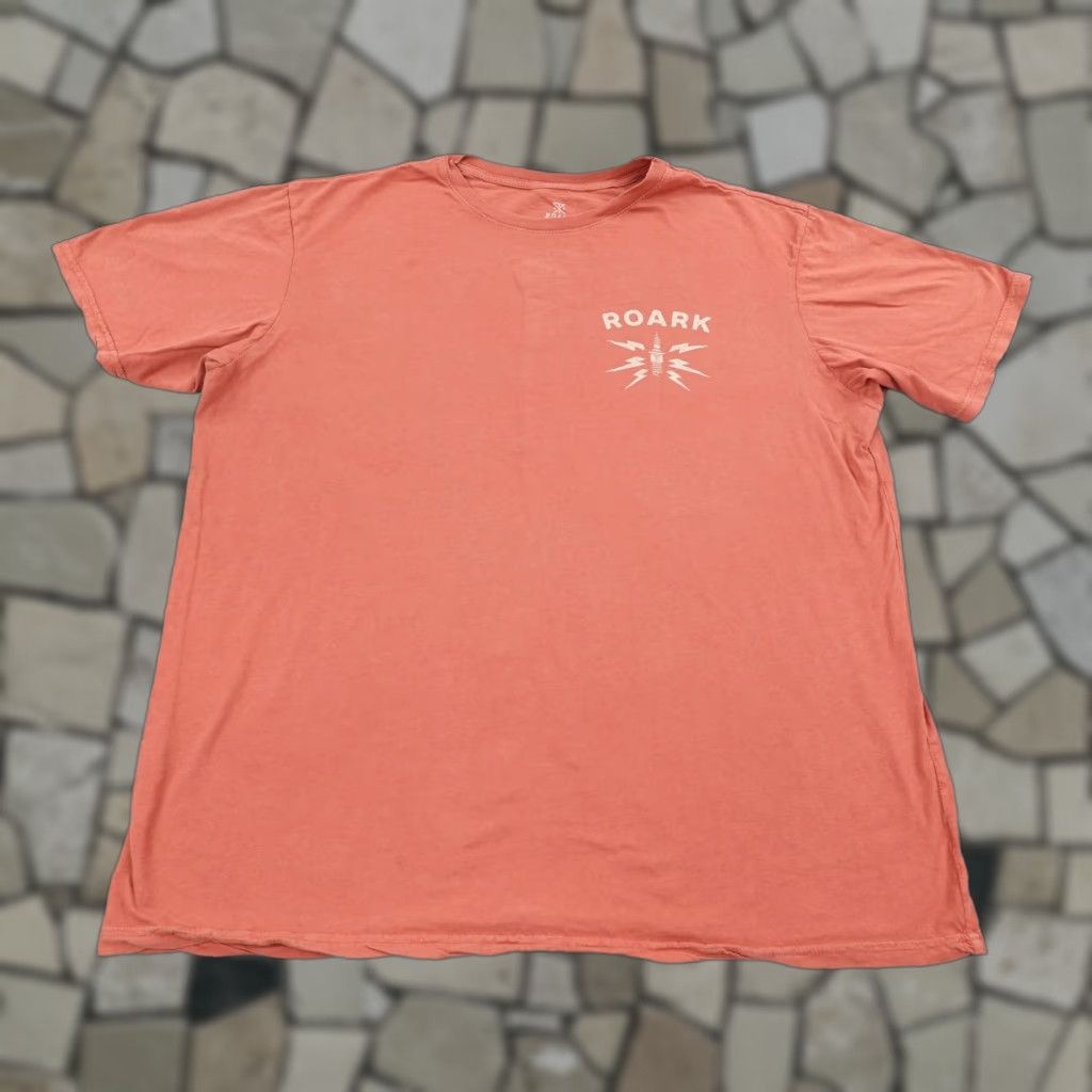 Roark Roark Mens T-Shirt XL Orange Outdoor Graphic Camping Hiking Short Sleeve Tee Size US XL / EU 56 / 4 - 1 Thumbnail