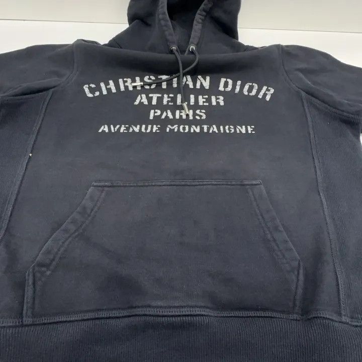 Dior Dior Black Logo Print Hoodie for Men 0079-2507 Size US XS / EU 42 / 0 - 1 Thumbnail