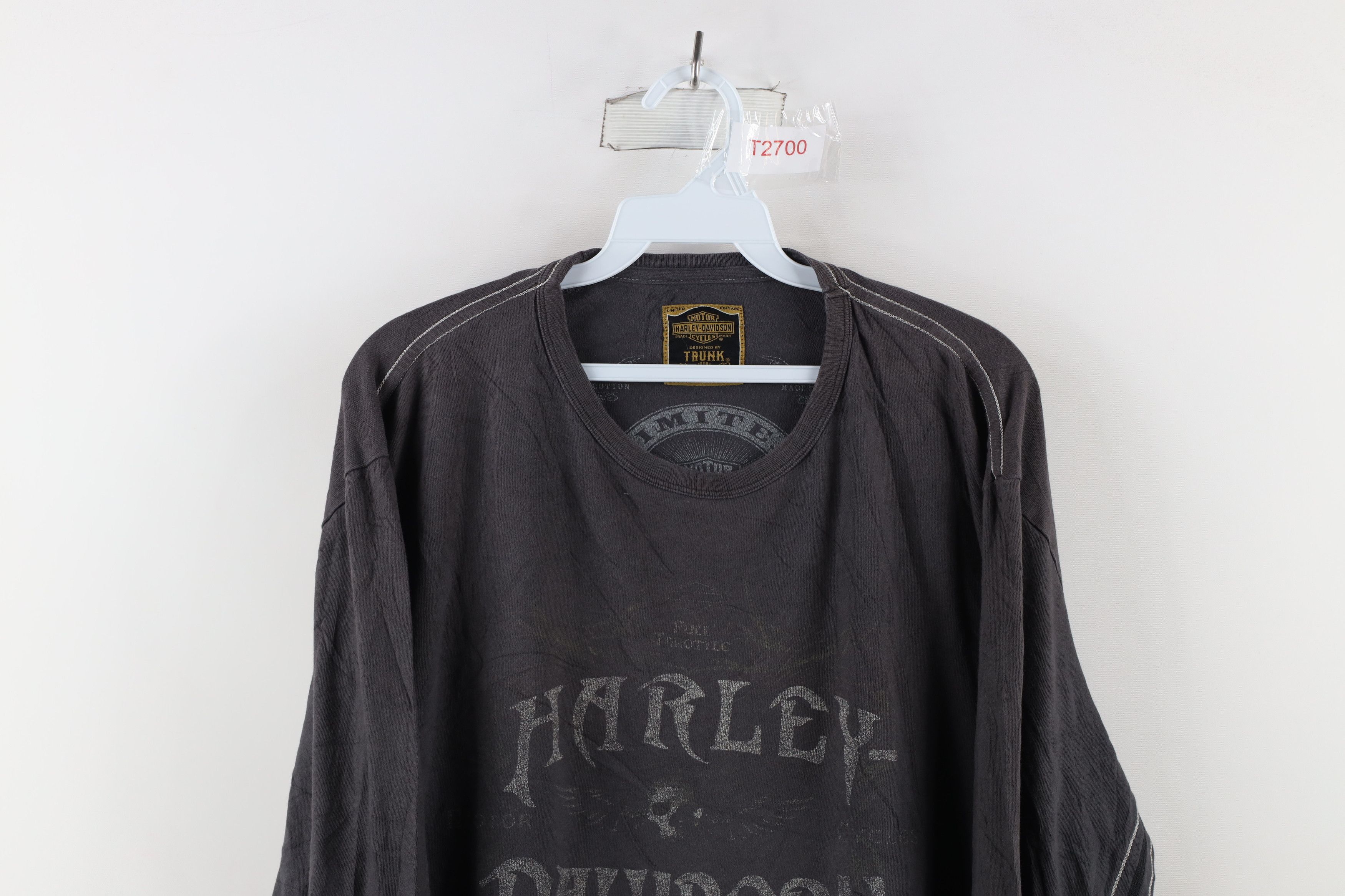 Harley Davidson Vintage Y2K Harley Davidson x Trunk LTD Skull T-Shirt Size US M / EU 48-50 / 2 - 2 Thumbnail