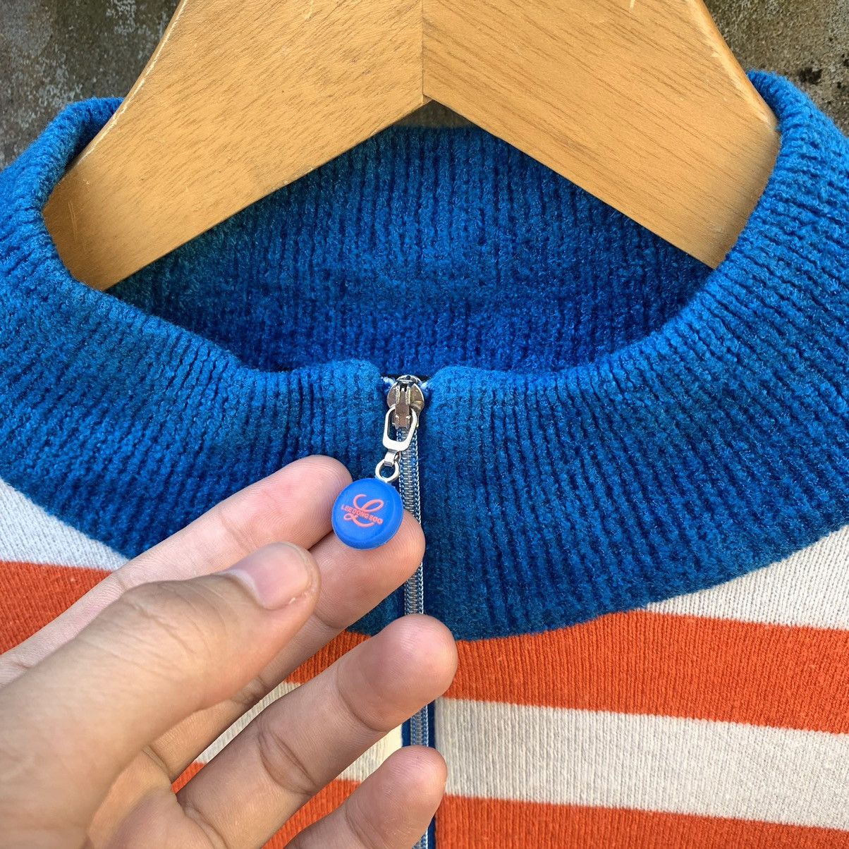 Japanese Brand VINTAGE STRIPED HALFZIP KNIT SWEATER HYSTERIC STYLE Size M / US 6-8 / IT 42-44 - 6 Thumbnail
