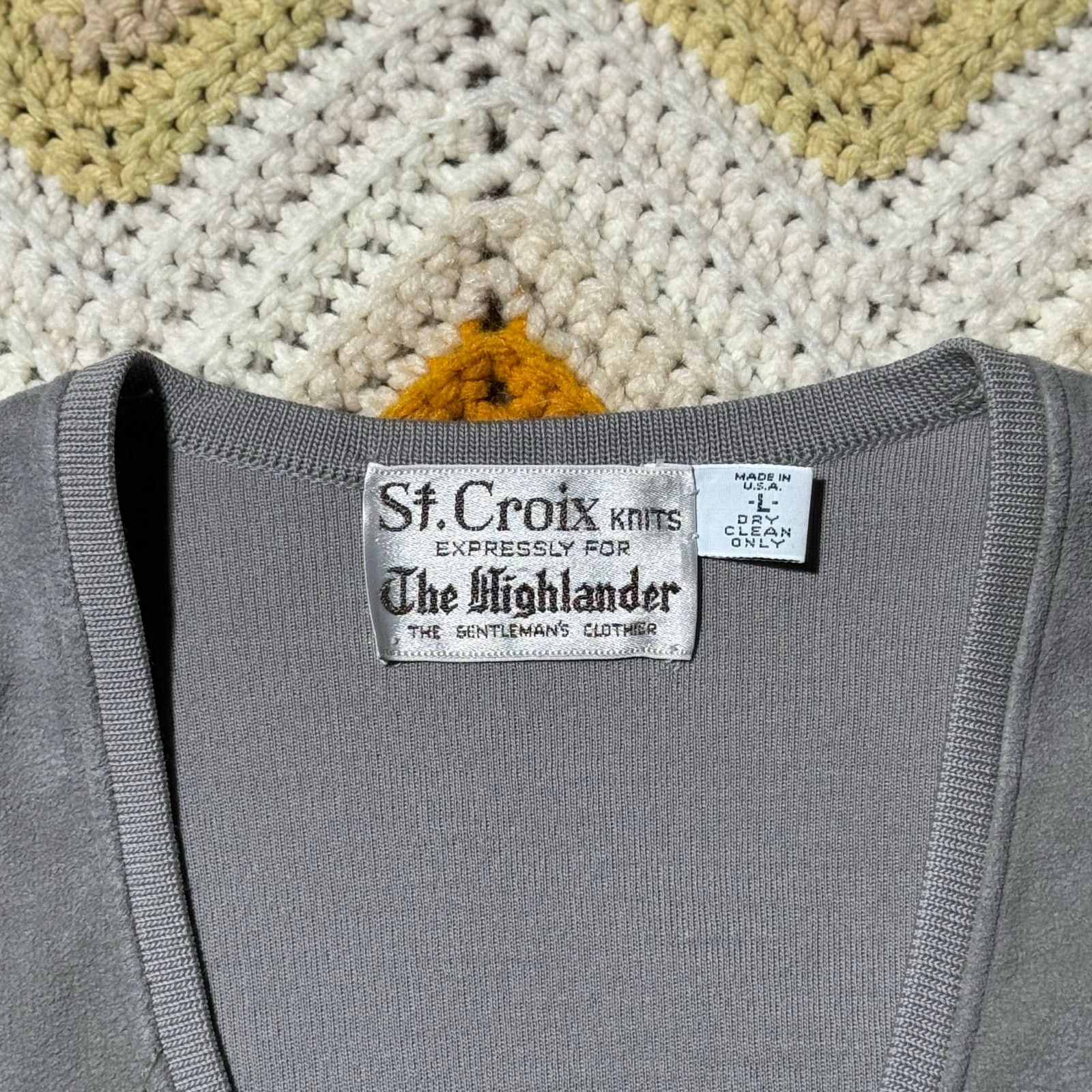 St. Croix St. Croix Highlander Grey Sweater Size US L / EU 52-54 / 3 - 3 Thumbnail