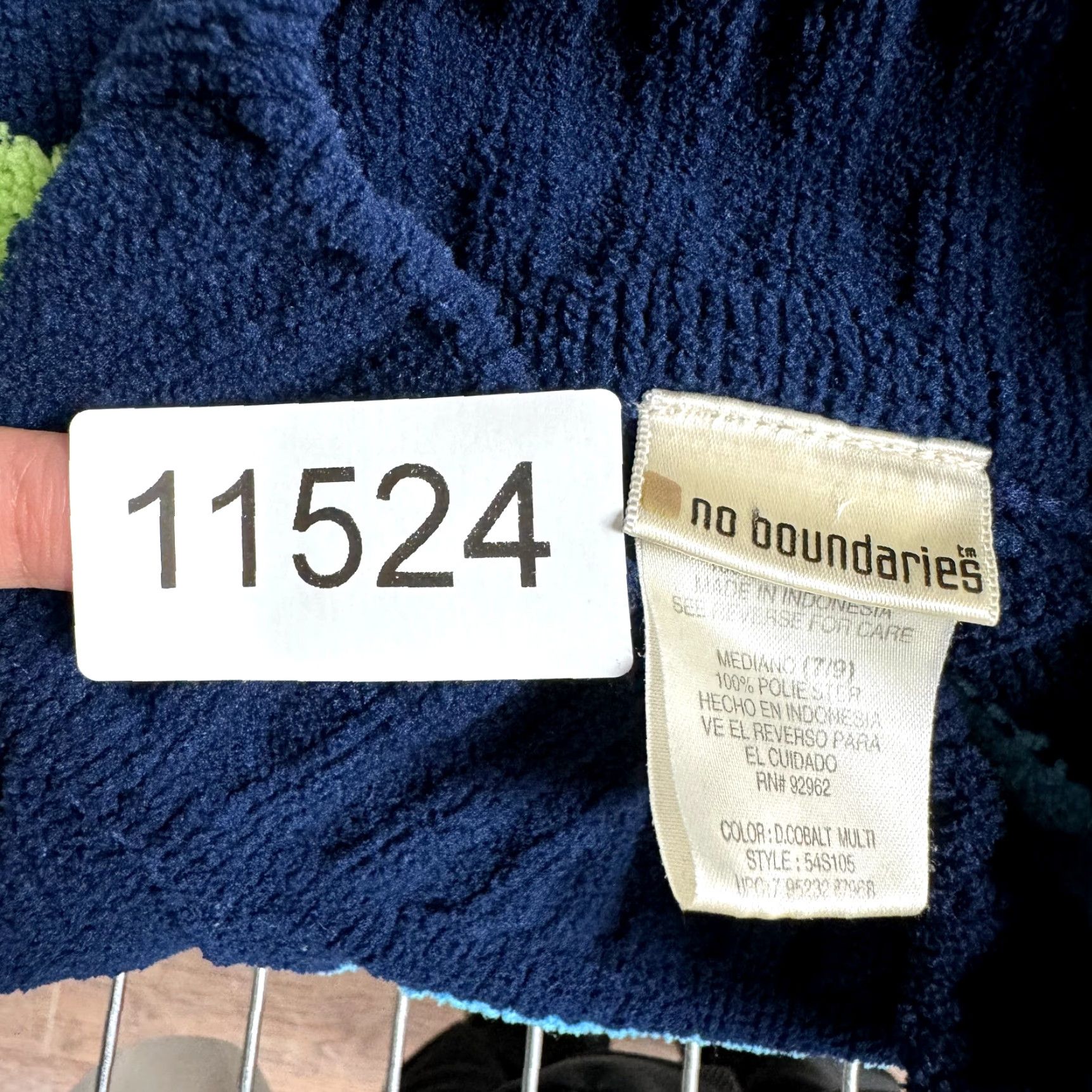 Vintage Y2K Vintage No Boundaries Chenille Mock Neck Sweater M Medium Blue Green Striped Womens Mens Girls Boys Size M / US 6-8 / IT 42-44 - 6 Thumbnail