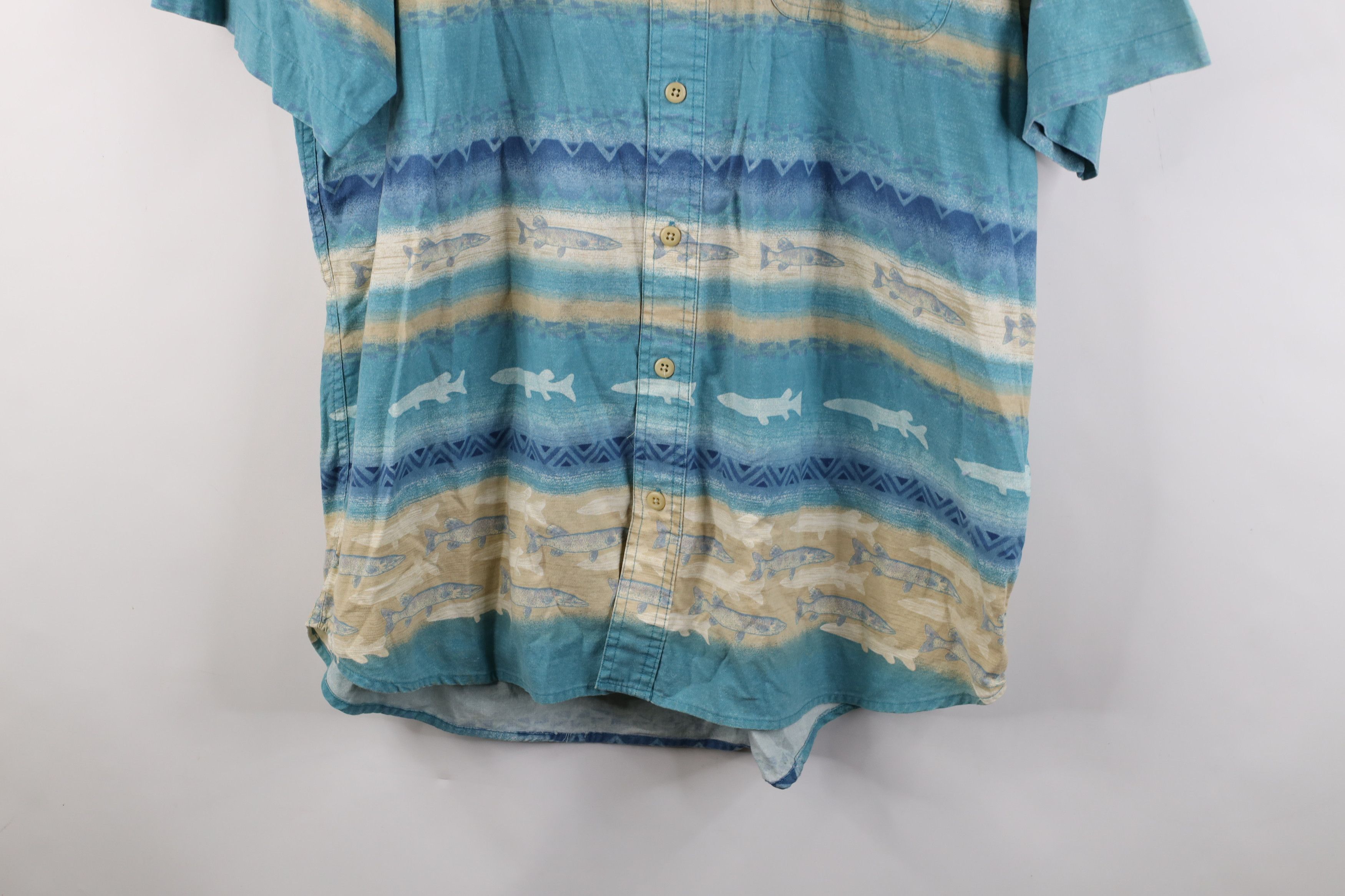 Cabelas Vintage Cabelas Southwestern Short Sleeve Button Down Shirt Size US XL / EU 56 / 4 - 3 Thumbnail