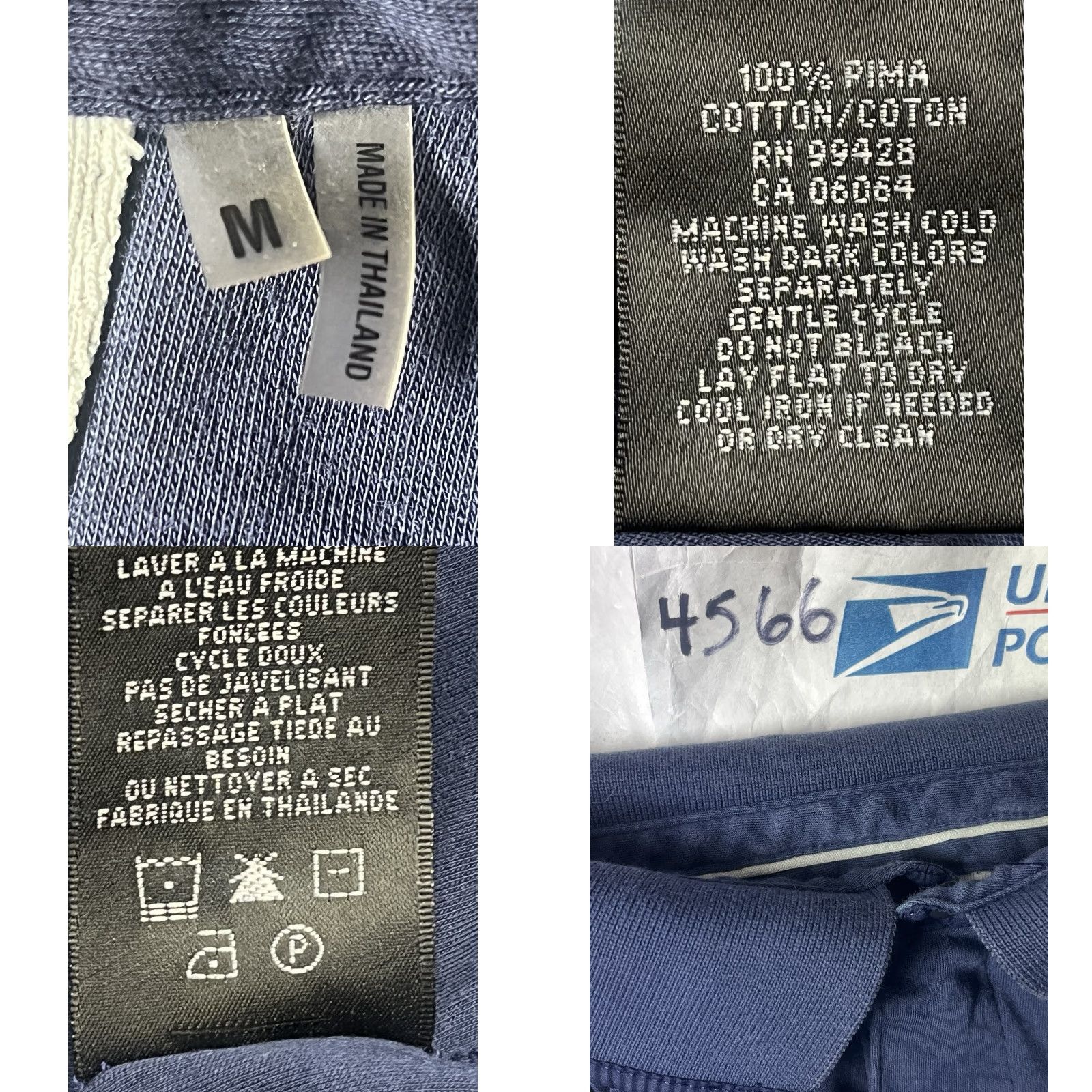 BUGATCHI Bugatchi Uomo Polo Shirt Mens Medium Blue Designer Preppy Size US M / EU 48-50 / 2 - 8 Thumbnail