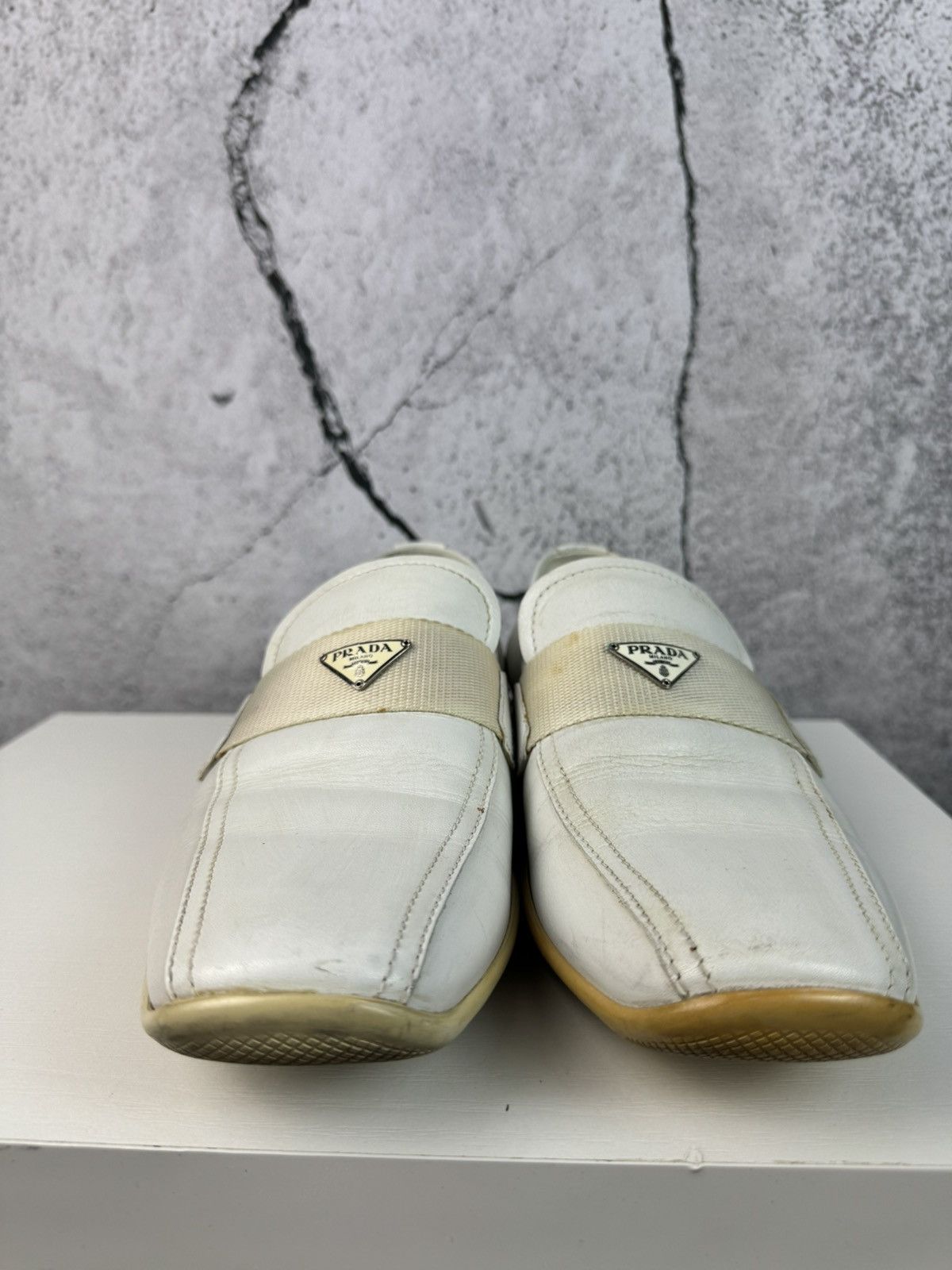 Prada PRADA MILANO Logo Leather Driver Sport Loafers Size US 8 / EU 41 - 7 Thumbnail