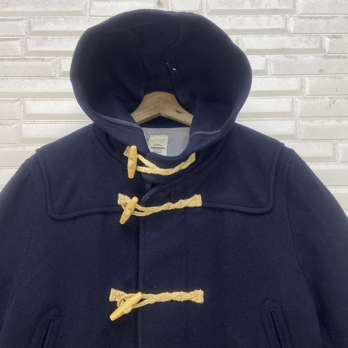 Vintage Vintagr Harvard Stylish Heavy Wool Duffle Coat Size US M / EU 48-50 / 2 - 8 Thumbnail
