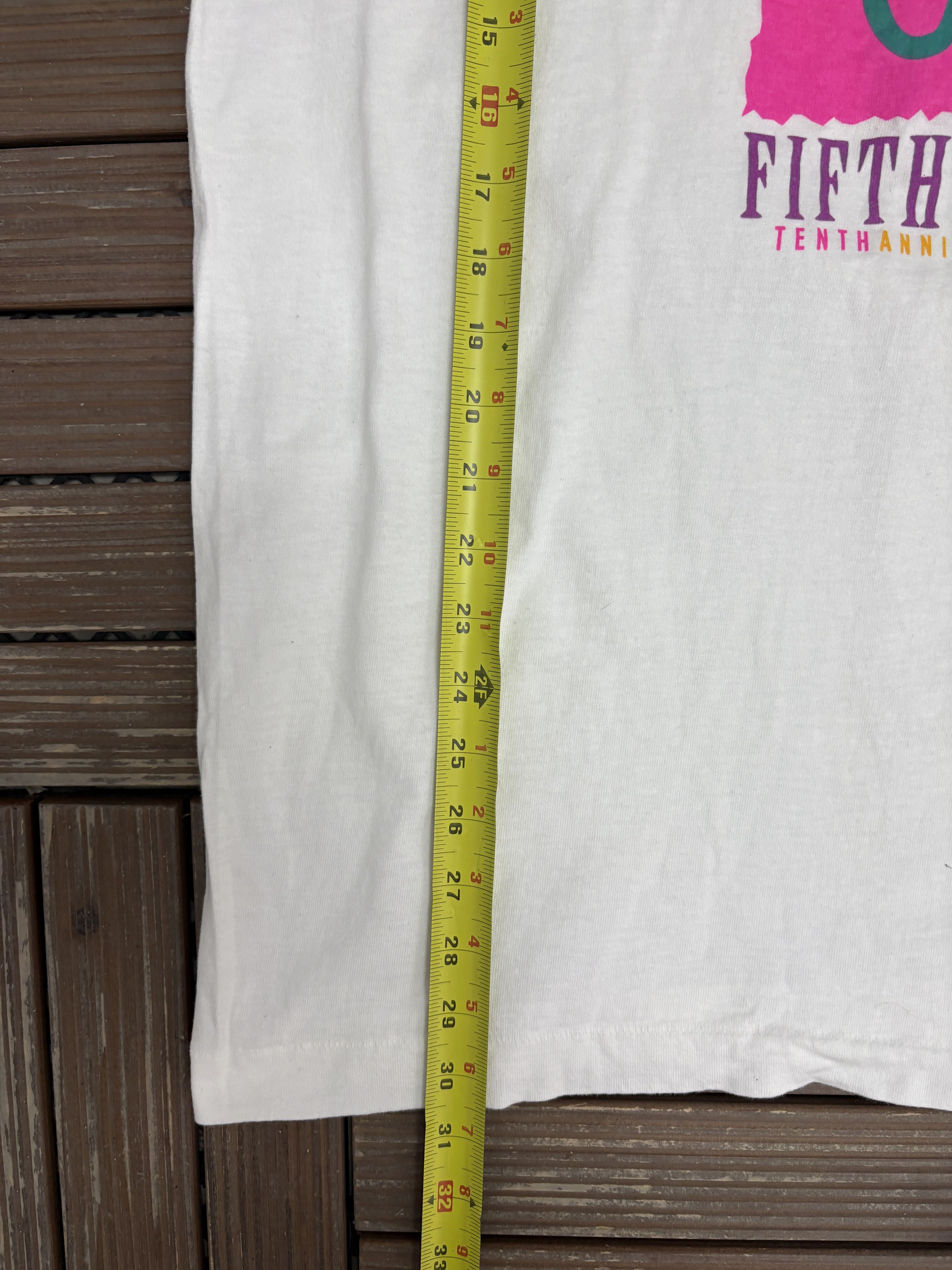 Vintage July 4th Fifth Season Race Vintage White T-Shirt Tee Size US XL / EU 56 / 4 - 8 Thumbnail