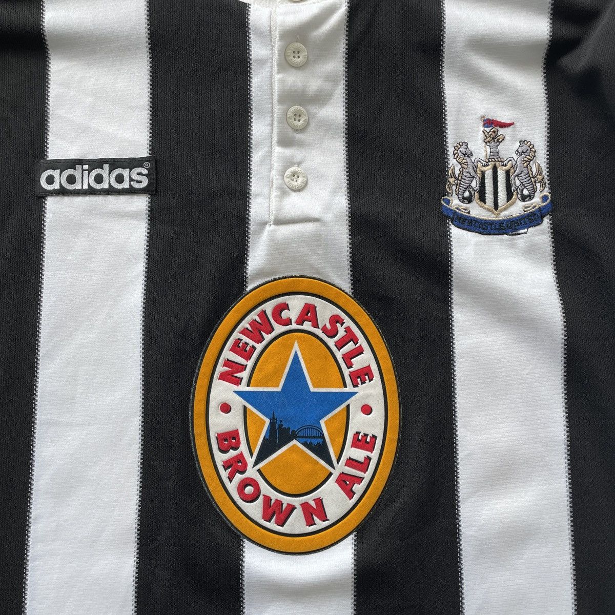 Adidas Vintage Newcastle United Home Adidas Jersey Shirt 1995/1997 Size US XXL / EU 58 / 5 - 4 Thumbnail