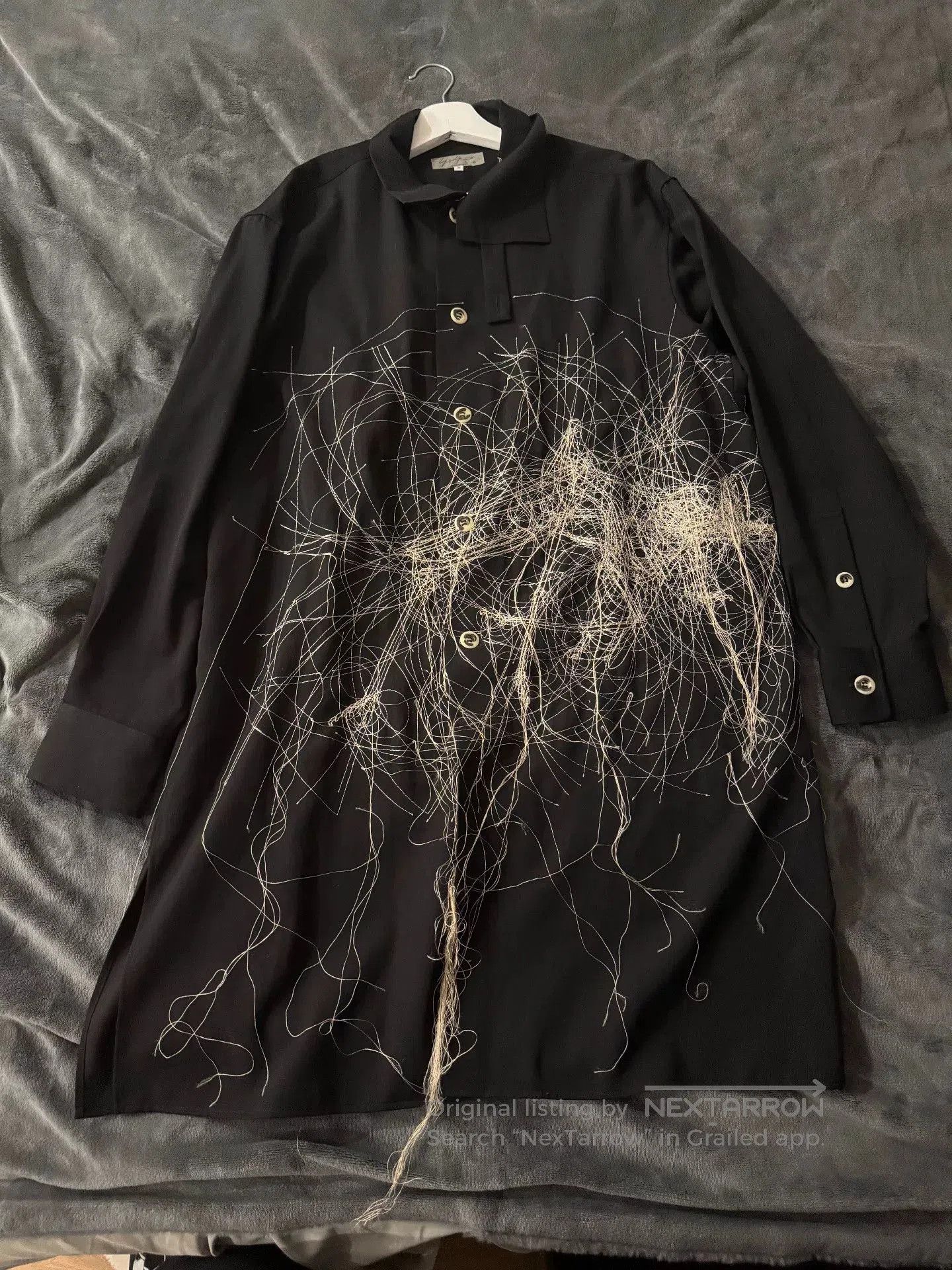 Yohji Yamamoto Yohji Yamamoto 19AW Wool Fringe Shirt. Size US XS / EU 42 / 0 - 1 Thumbnail
