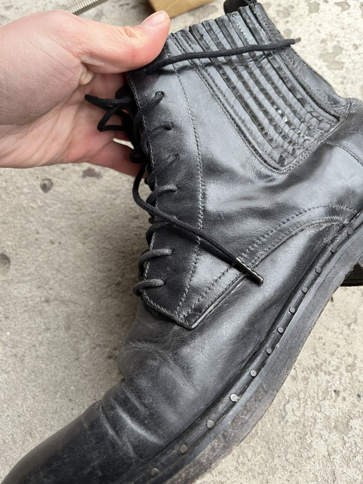 Allsaints Allsaints Distressed Leather Chelsea Ankle Boots Shoes Size US 10 / EU 43 - 13 Thumbnail