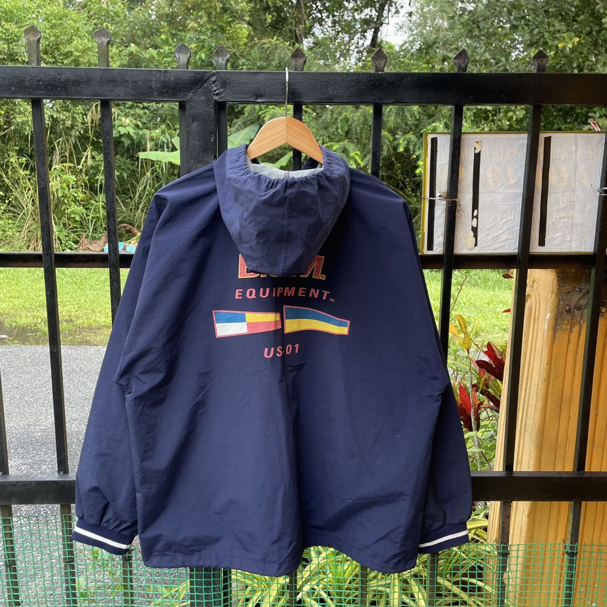 B.U.M Equipment 🔥Vtg 90s BUM Equipment Big Logo Hooded Anorak Light Jacket Size US L / EU 52-54 / 3 - 1 Thumbnail