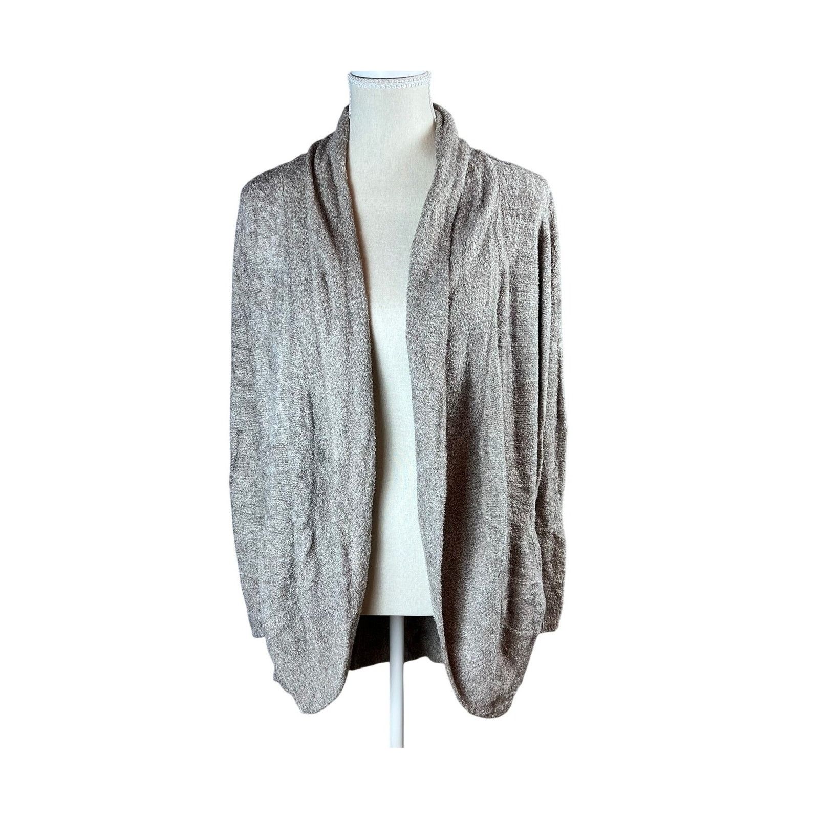Other Barefoot Dreams CozyChicLite Oatmeal Cardigan Size Medium Size M / US 6-8 / IT 42-44 - 2 Thumbnail