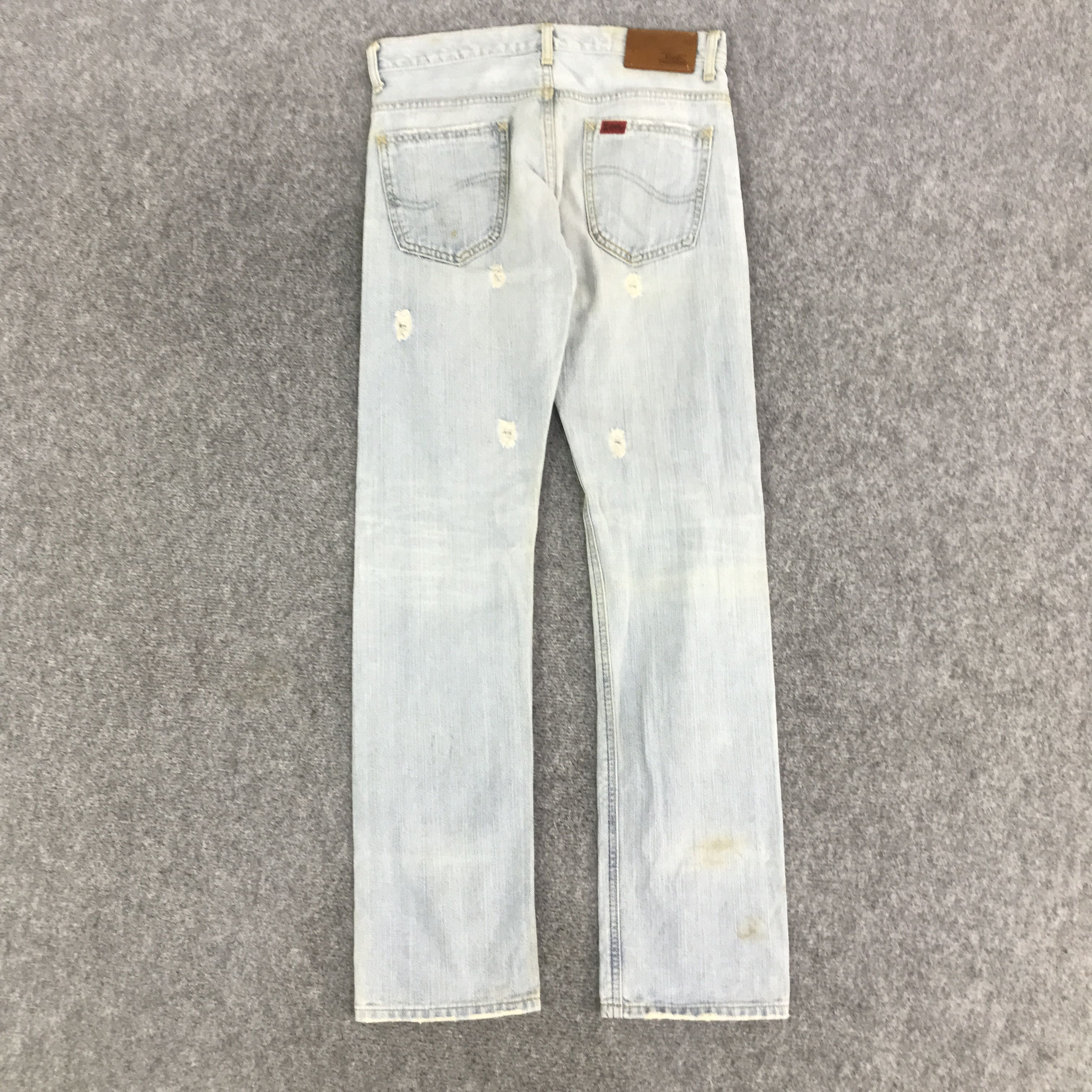 Lee LEE DISTRESSED LIGHT WASH DENIM PANTS K14B12 Size US 28 / EU 44 - 4 Thumbnail