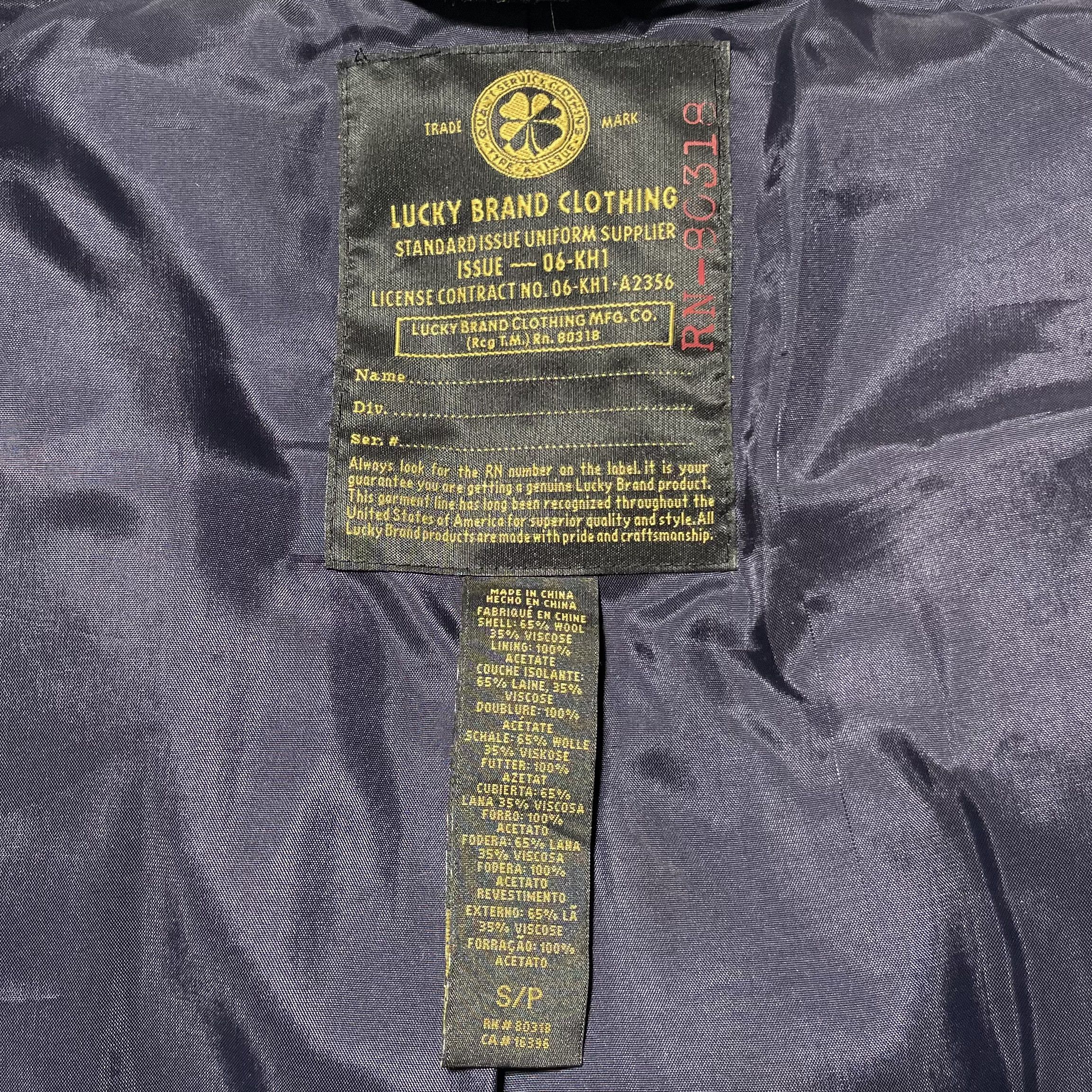 Lucky Brand Lucky Brand Wool Blend Button Front Field Jacket Peacoat Size S / US 4 / IT 40 - 11 Thumbnail