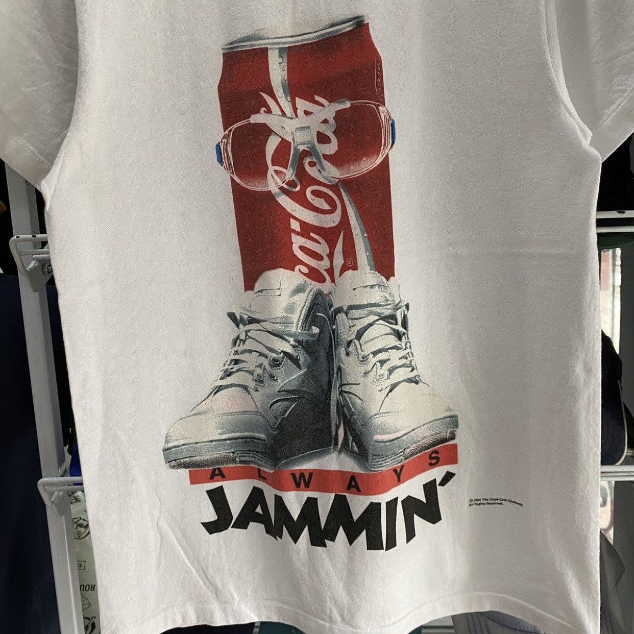Coca Cola Vintage 1994 Coca-Cola "Always Jammin" Graphic T-Shirt White Size US M / EU 48-50 / 2 - 5 Thumbnail