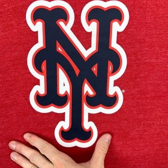 New Era New Era New York Mets Mens Baseball T-Shirt Large Red Crewneck Short Sleeve Tee Size US L / EU 52-54 / 3 - 4 Thumbnail