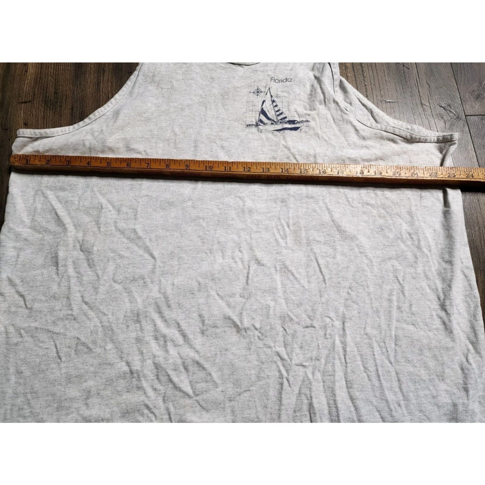 Mango VINTAGE Mango Tree Florida Map Graphic Tank Top Unisex Adults L Gray 90s Wildlife Beach US Map Size US L / EU 52-54 / 3 - 6 Thumbnail