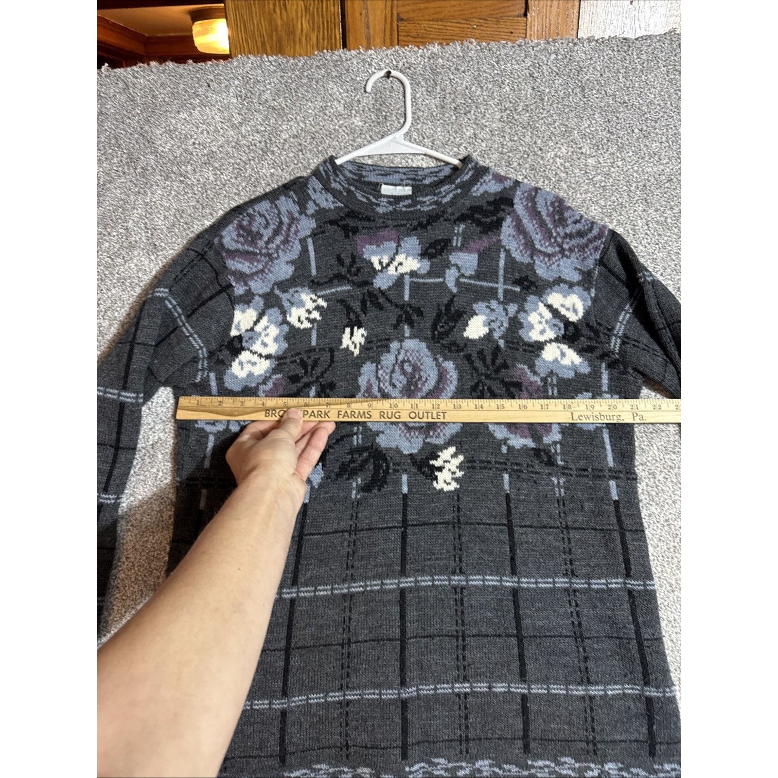 Other Vintage 90s Sweater Womens Large Whimsigoth Grunge Floral Size L / US 10 / IT 46 - 3 Thumbnail