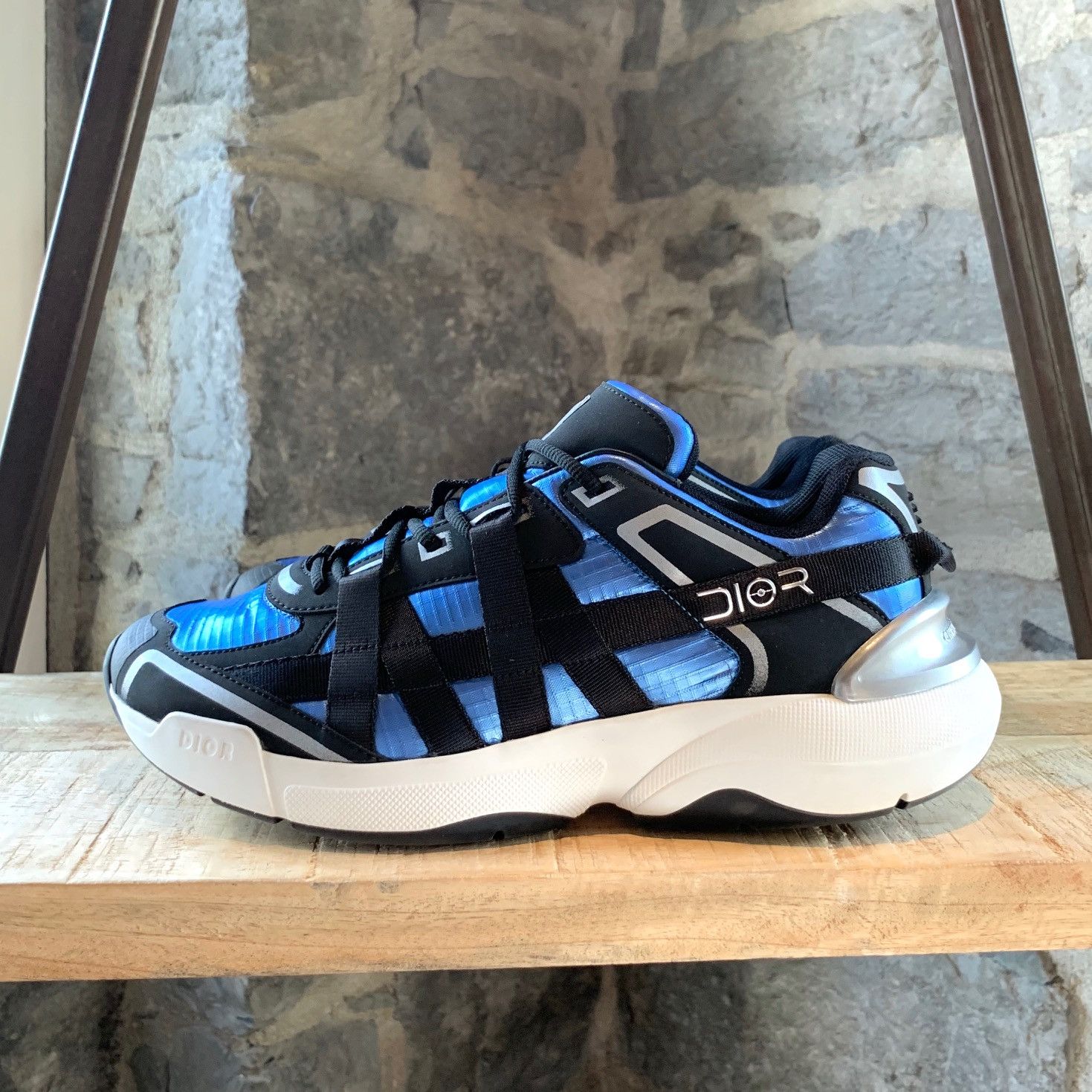 Club Sorayama × Dior Christian Dior X Sorayama B24 Runtek Blue Sneakers Size US 8 / EU 41 - 6 Thumbnail