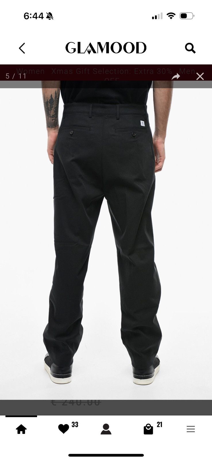 DEPARTMENT5 NWT Department 5 E-MOTION Loose Fit Pants | Black Size US 36 / EU 52 - 3 Thumbnail